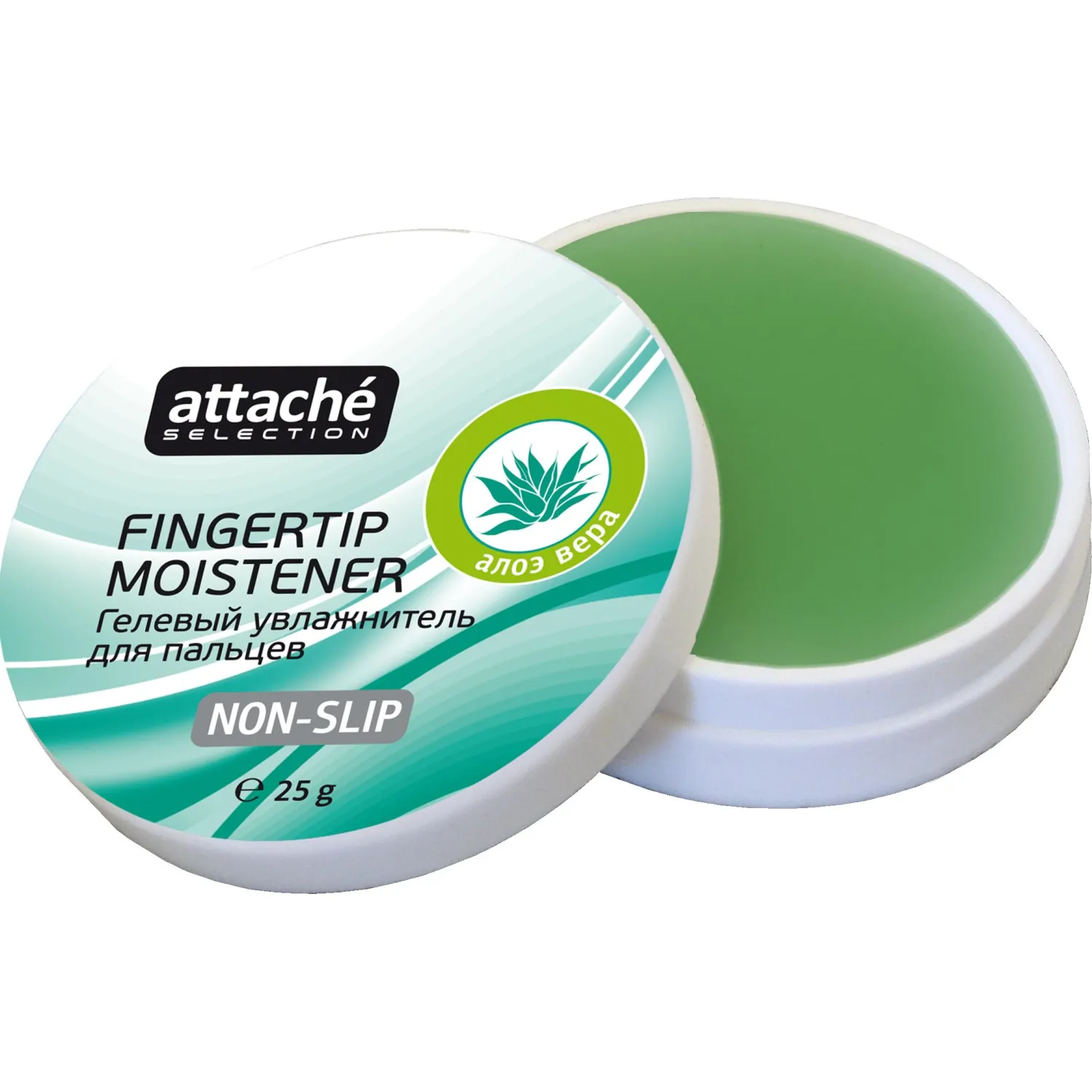 Подушка для смачивания пальцев гелевая гелевая Attache Selection Алоэ Вера, Подушка для смачивания пальцев гелевая гелевая Attache Selection Алоэ Вера, - фото 1