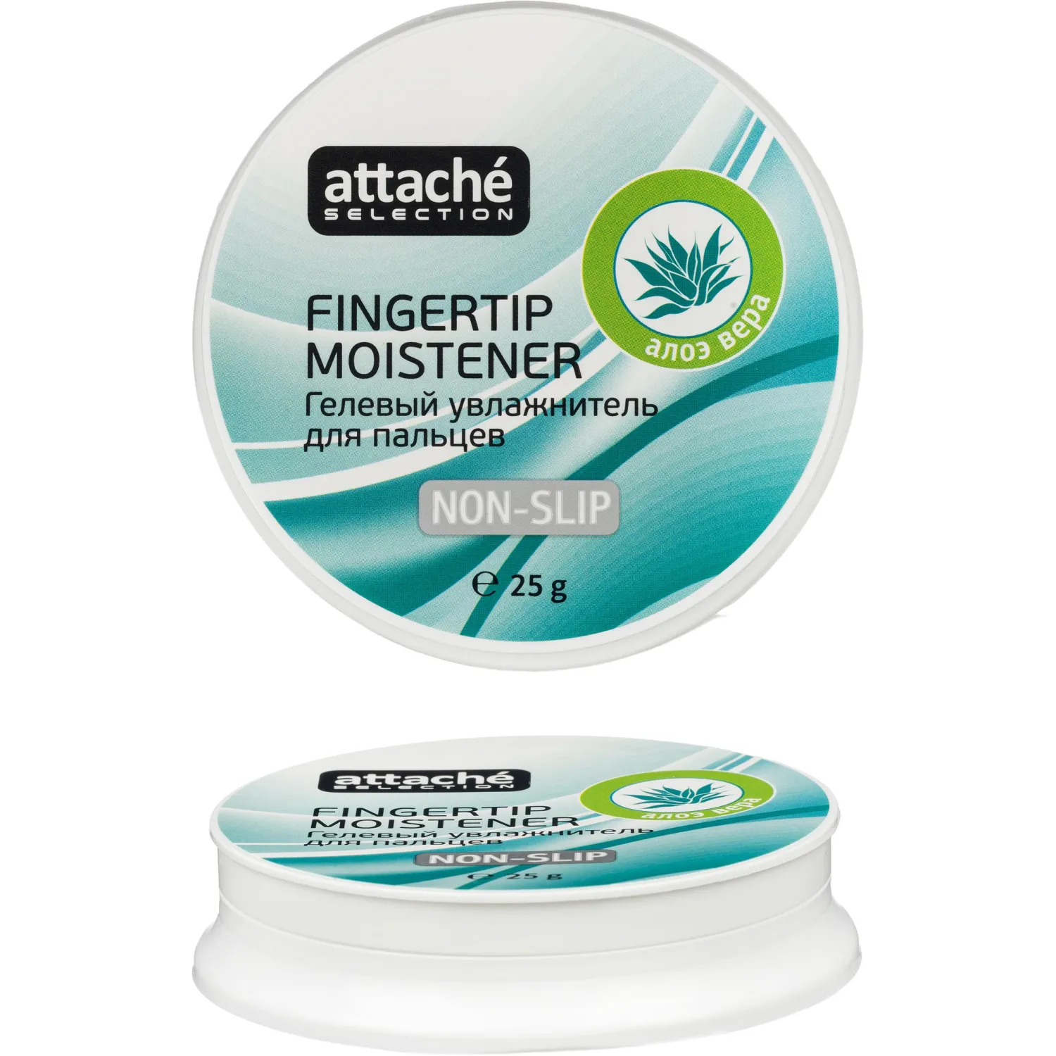Подушка для смачивания пальцев гелевая гелевая Attache Selection Алоэ Вера, - фото 3
