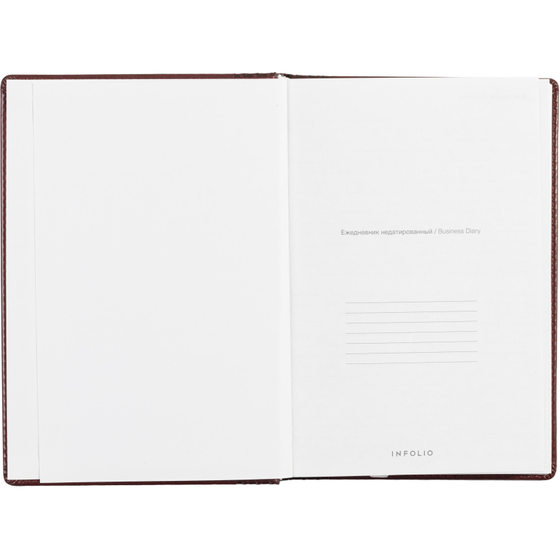 Ежедневник недатированный бордо, тв пер, 140х200, 160л, Lozanna AZ052/bordo - фото 9