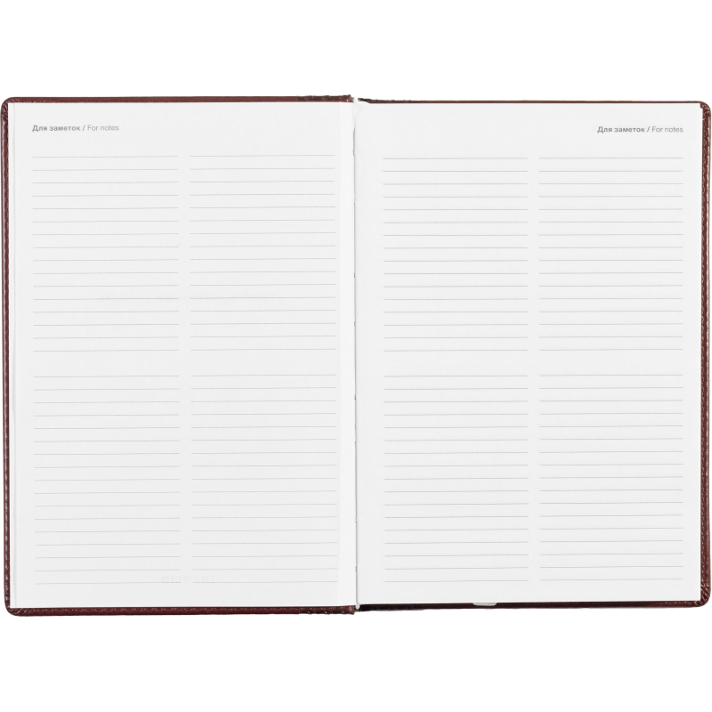 Ежедневник недатированный бордо, тв пер, 140х200, 160л, Lozanna AZ052/bordo - фото 10