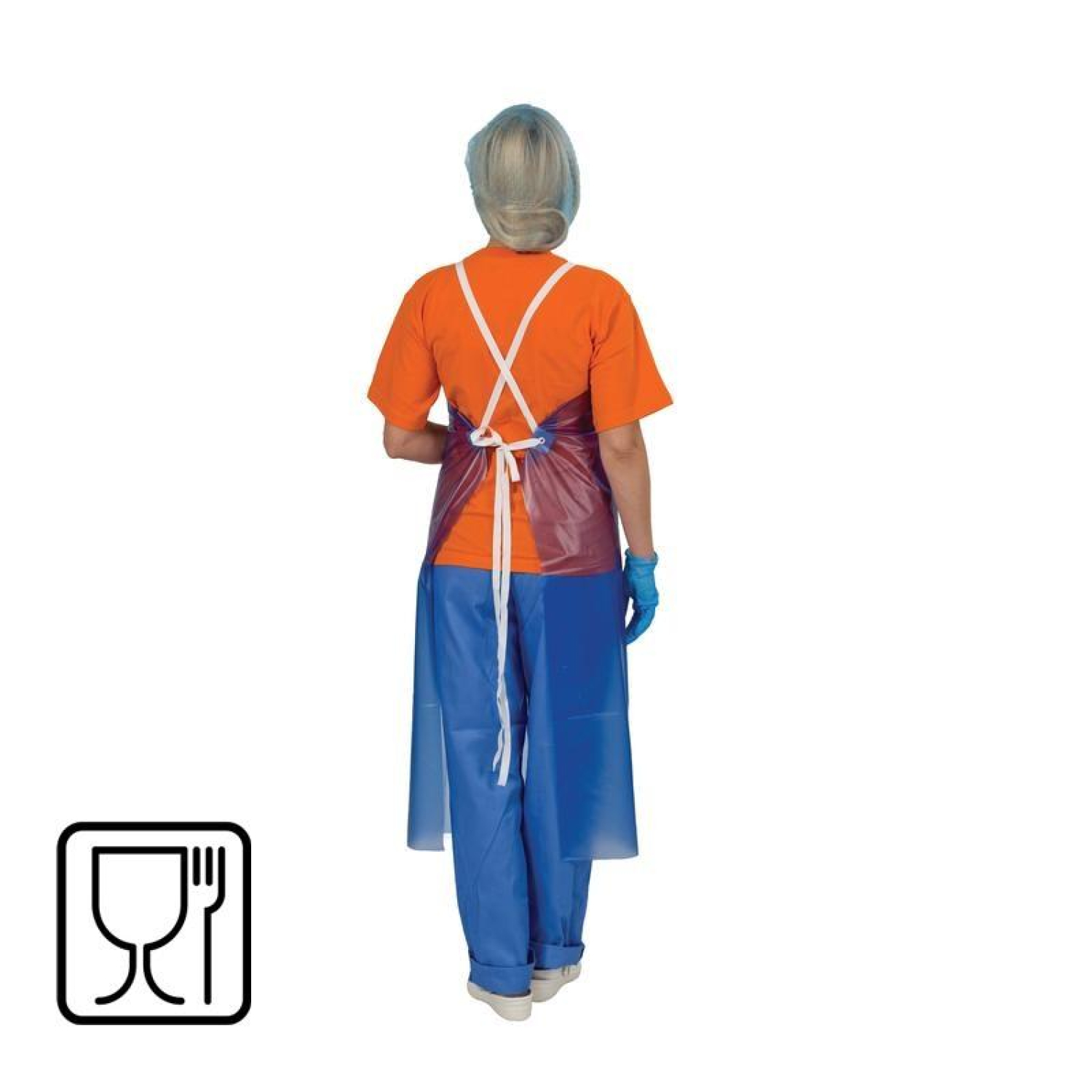 Фартук защитный ПВХ ЩИТ-1 облегченный до 50% (12/48) синий,ПС - фото 2