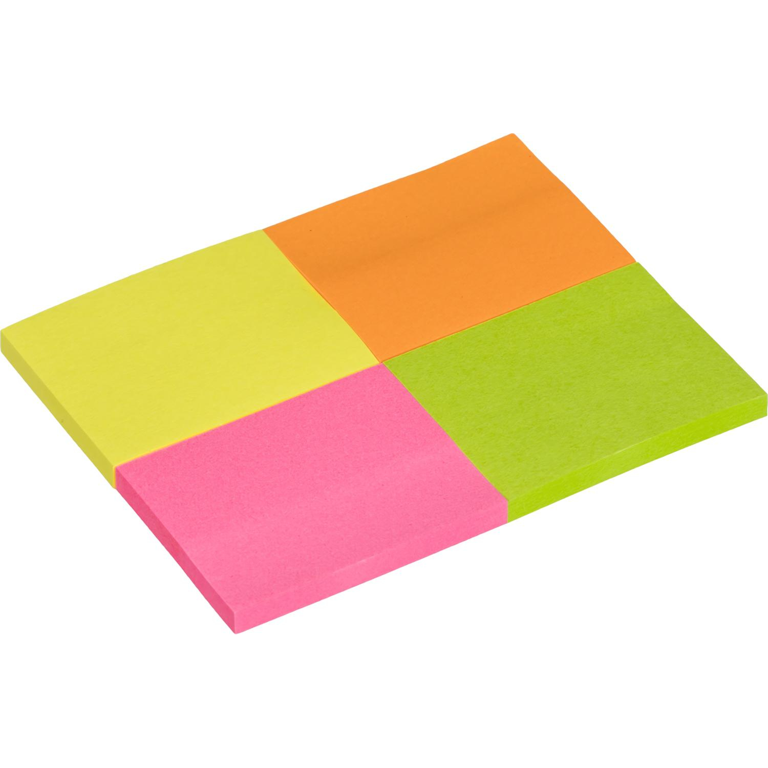 Стикеры Kores бум.для зам. 40х50 неон.гамма 4шт./уп.по 50л. &#039;48450 - фото 2