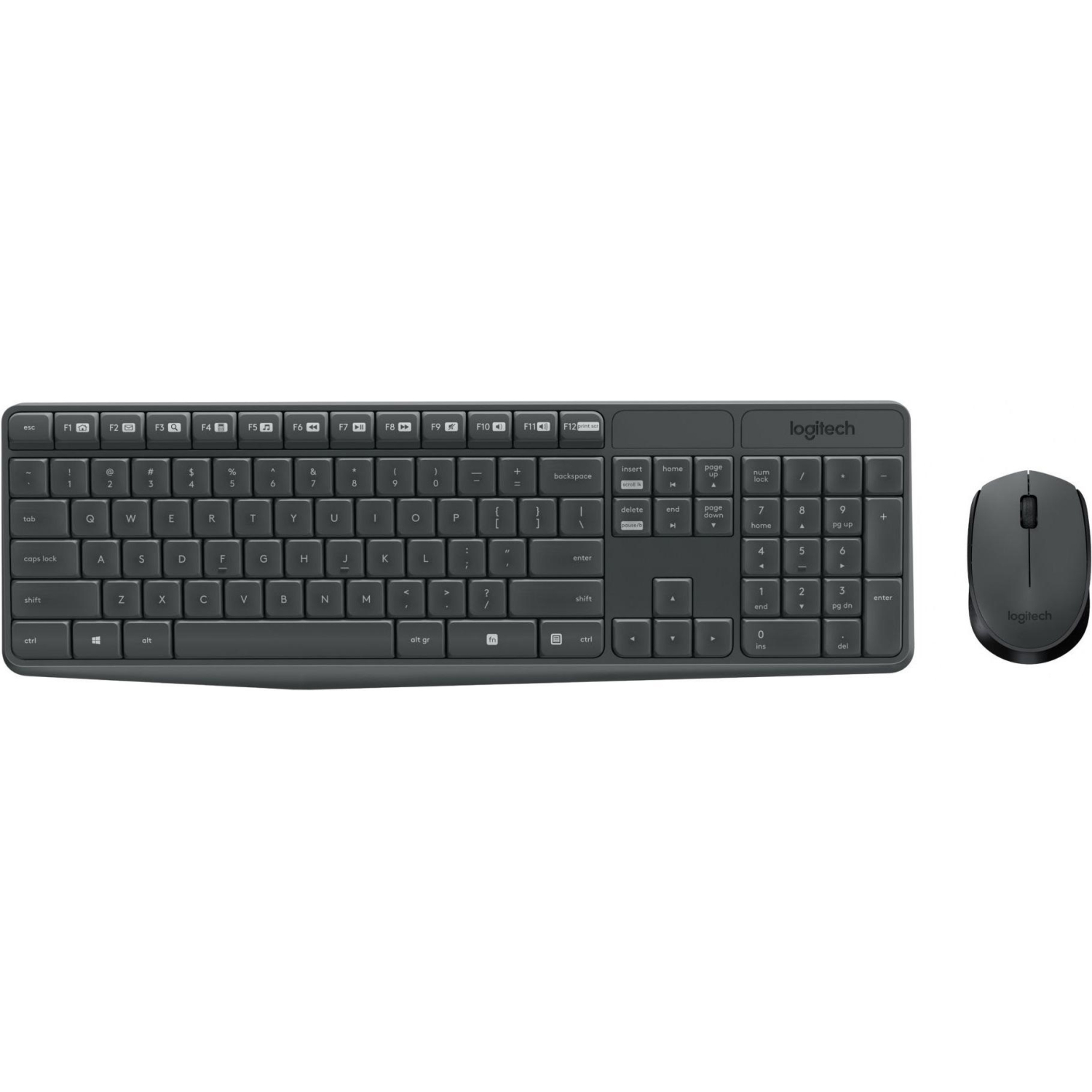 Набор клавиатура+мышь Logitech MK235 (920-007948) Wireless/Grey - фото 3