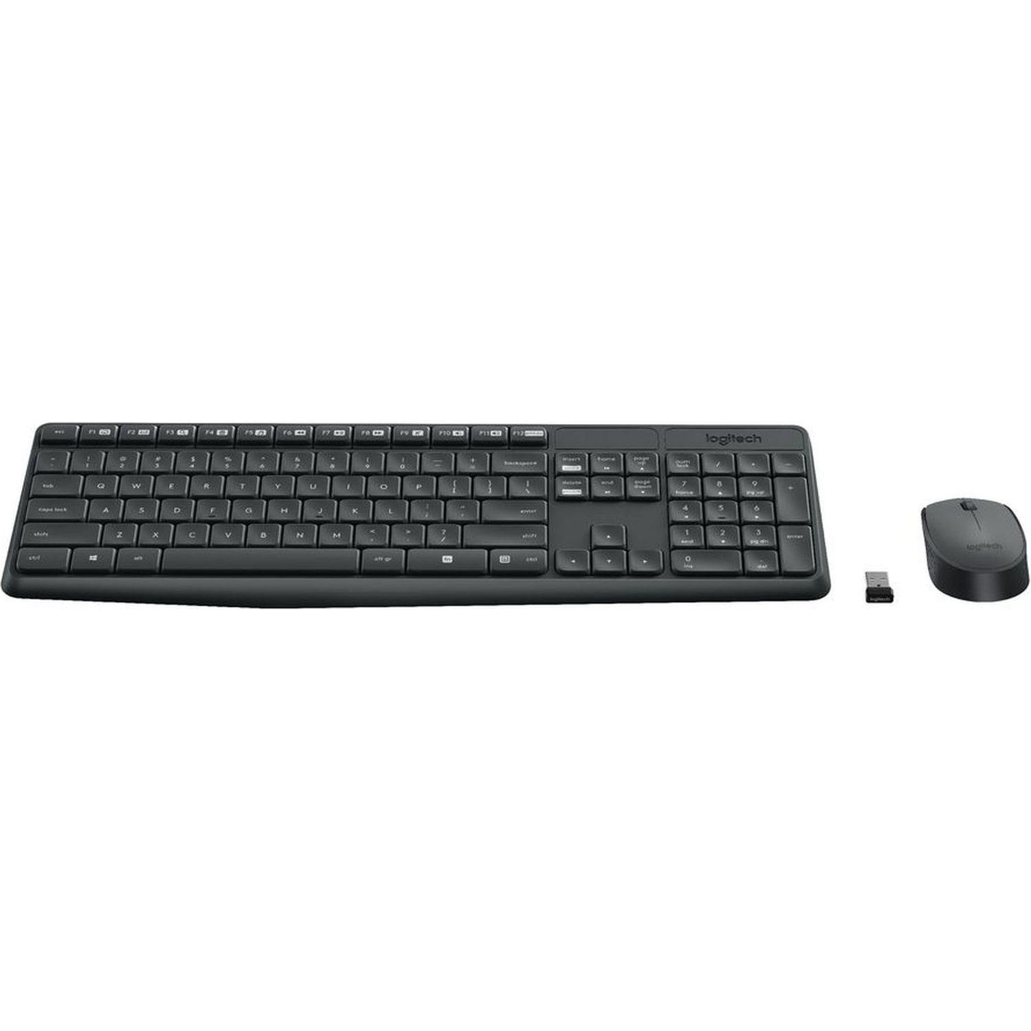 Набор клавиатура+мышь Logitech MK235 (920-007948) Wireless/Grey - фото 4