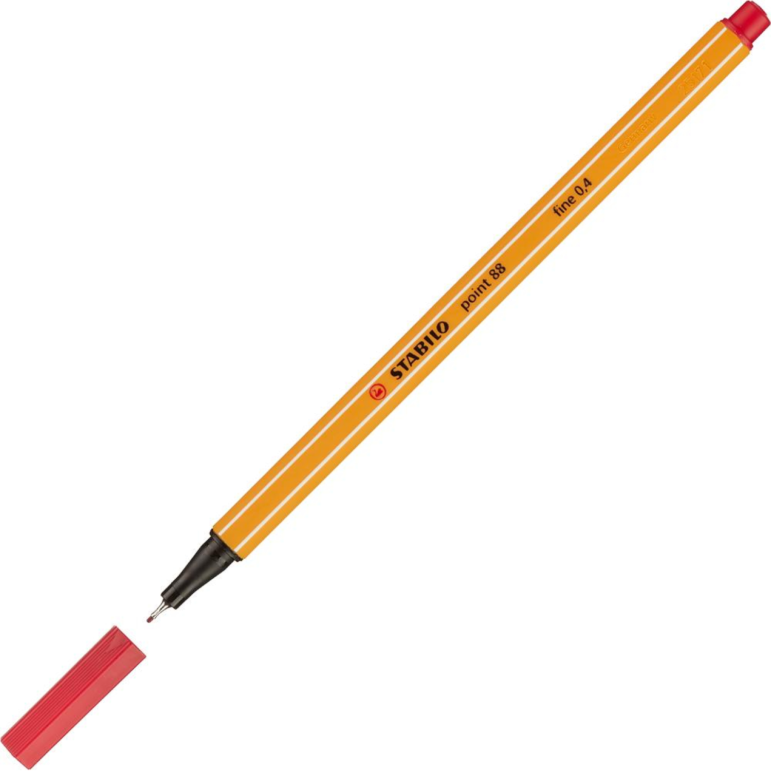 Линер STABILO Point 88/50 темно-красный Германия - фото 1