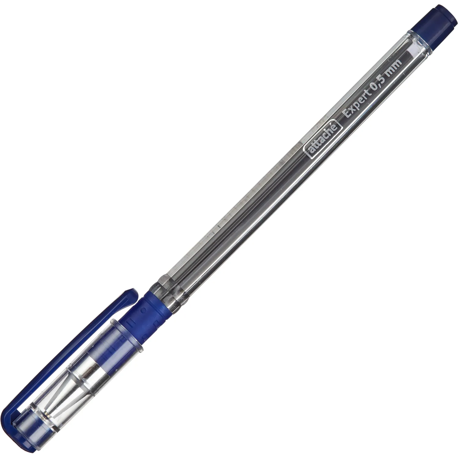 Ручка шариковая неавтомат. Attache Expert с манжет, маслян,син.стерж - фото 2