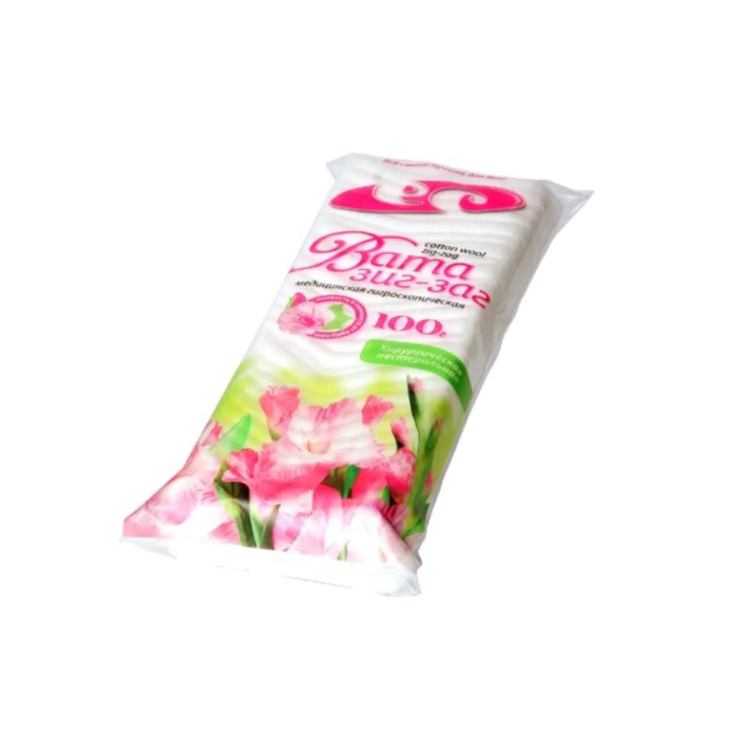 Вата хир. нестер. Зиг-Заг  100 г 70 шт/уп Емельянъ Савостинъ - фото 1