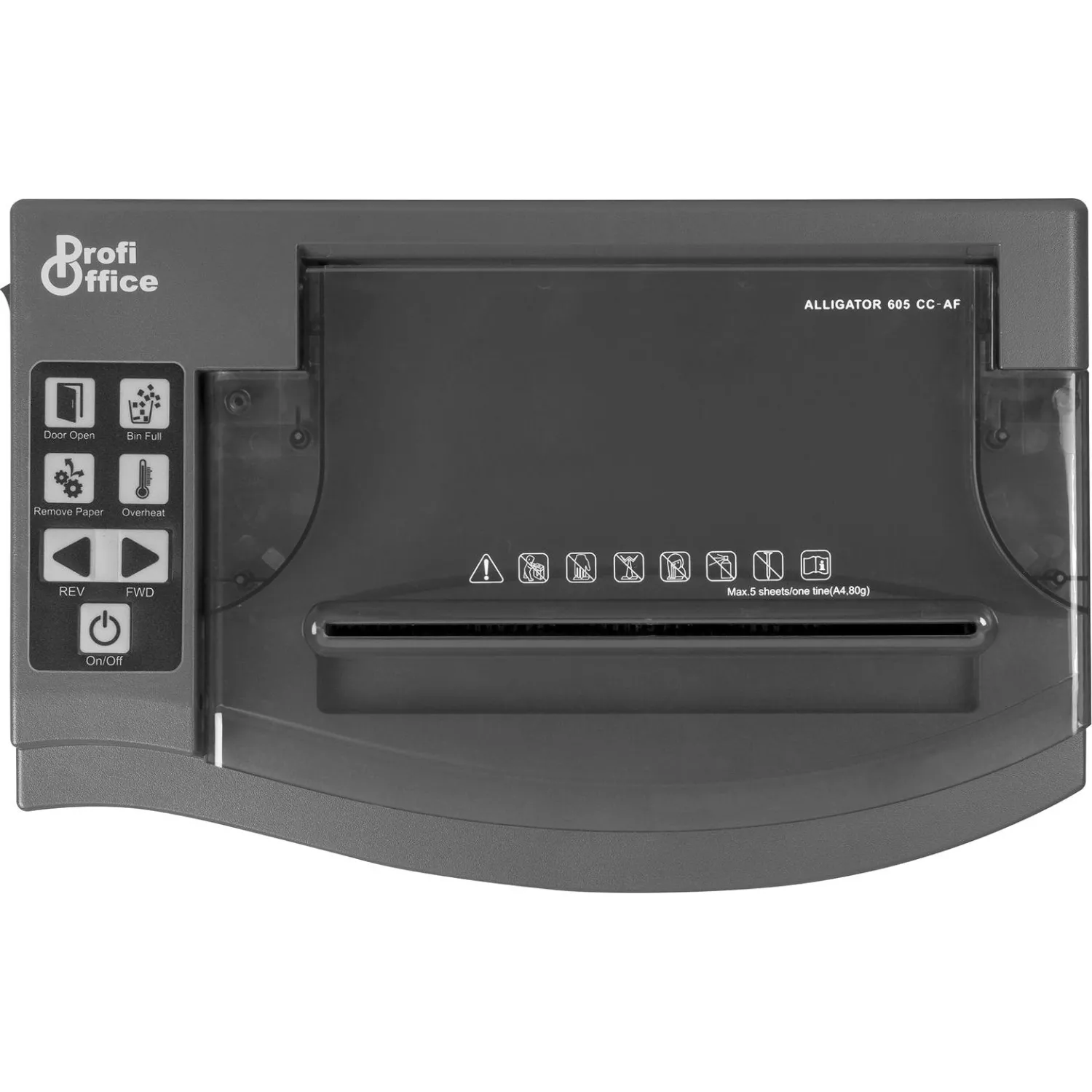 Шредер (уничтожитель) ProfiOffice Alligator 605CCAF,5ур.секр.6лист,23л - фото 5