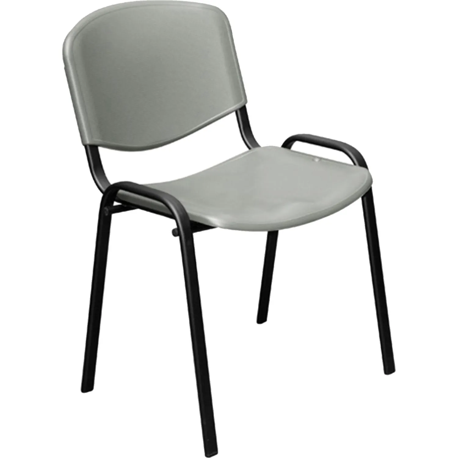 Стул UP_EChair Rio(ИЗО) черн, пластик серый - фото 1