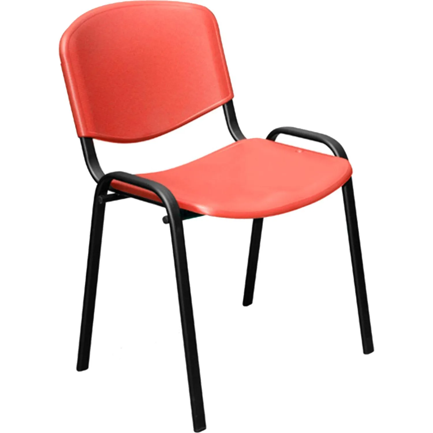 Стул БМФ Easy Chair Rio(ИЗО) черн, пластик красный - фото 1