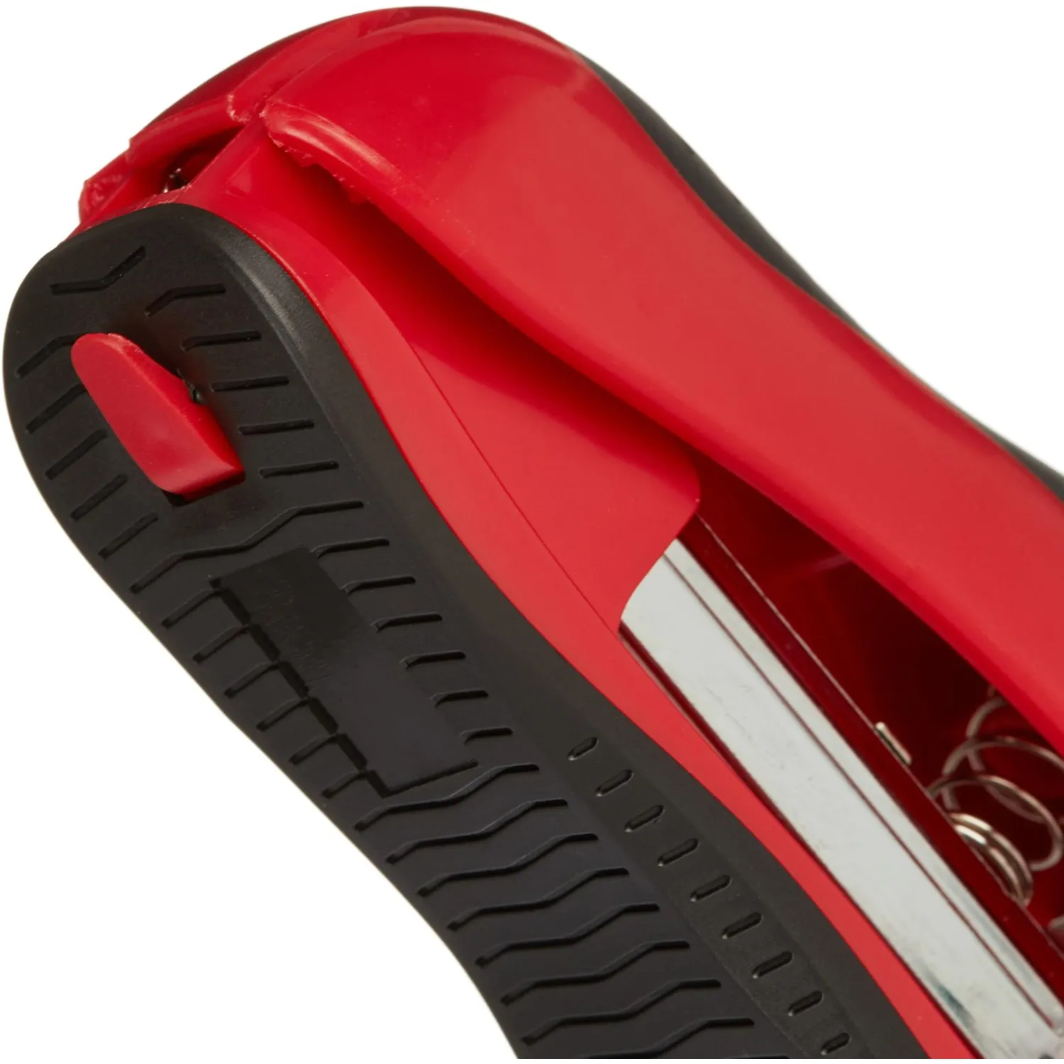 Степлер Attache leader до 15 листов, красный/черный, №10 антистеп - фото 3