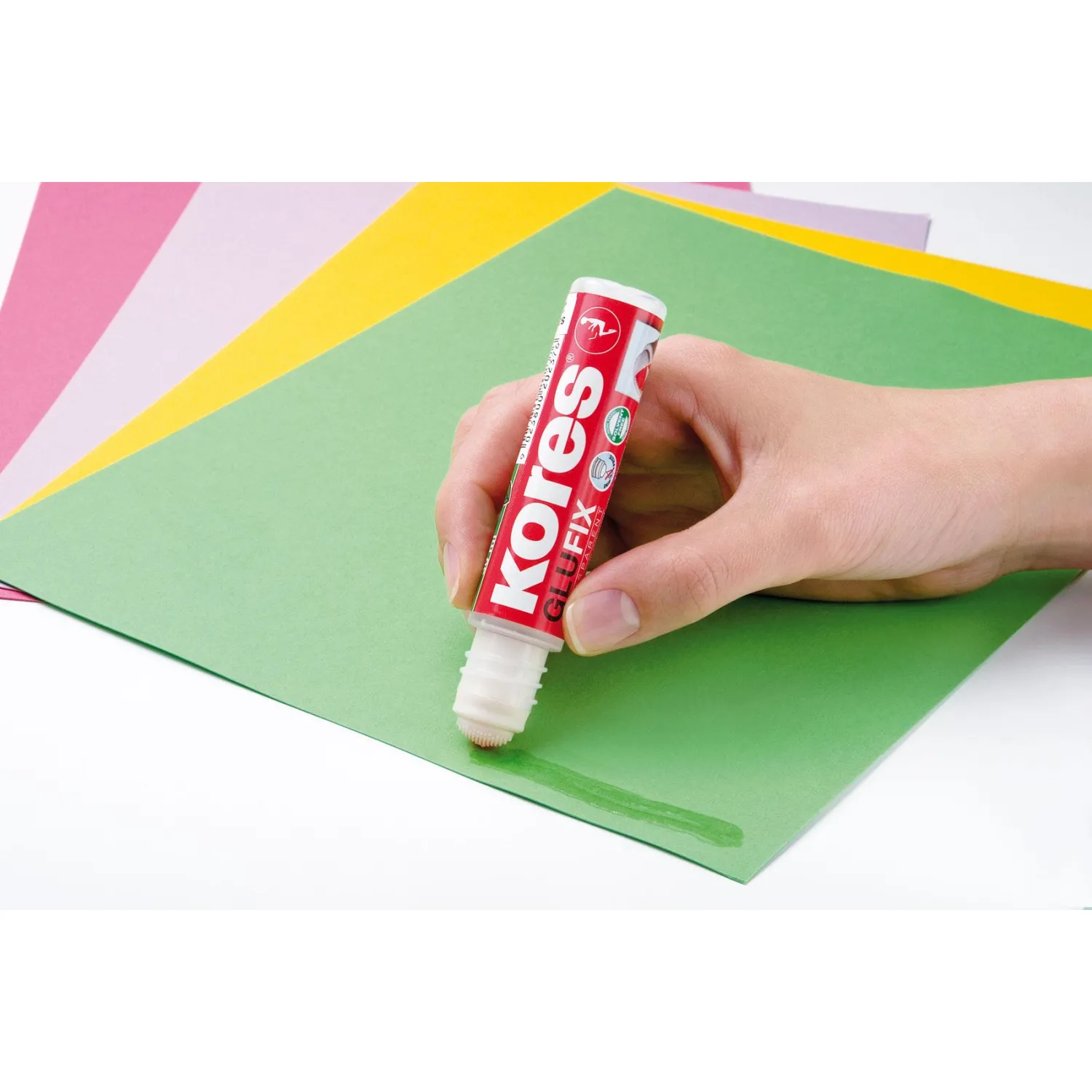 Клей канцелярский 30мл KORES с силиконовым аппликатором  20238 - фото 3