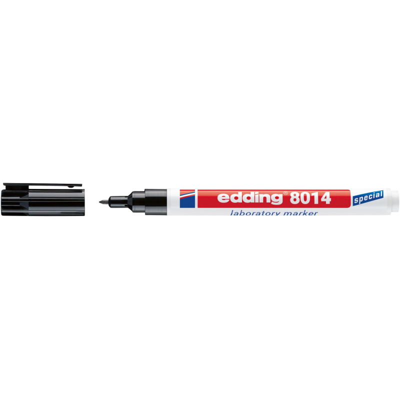 Маркер лабораторный EDDING E-8014 черный 1 мм перманент - фото 3