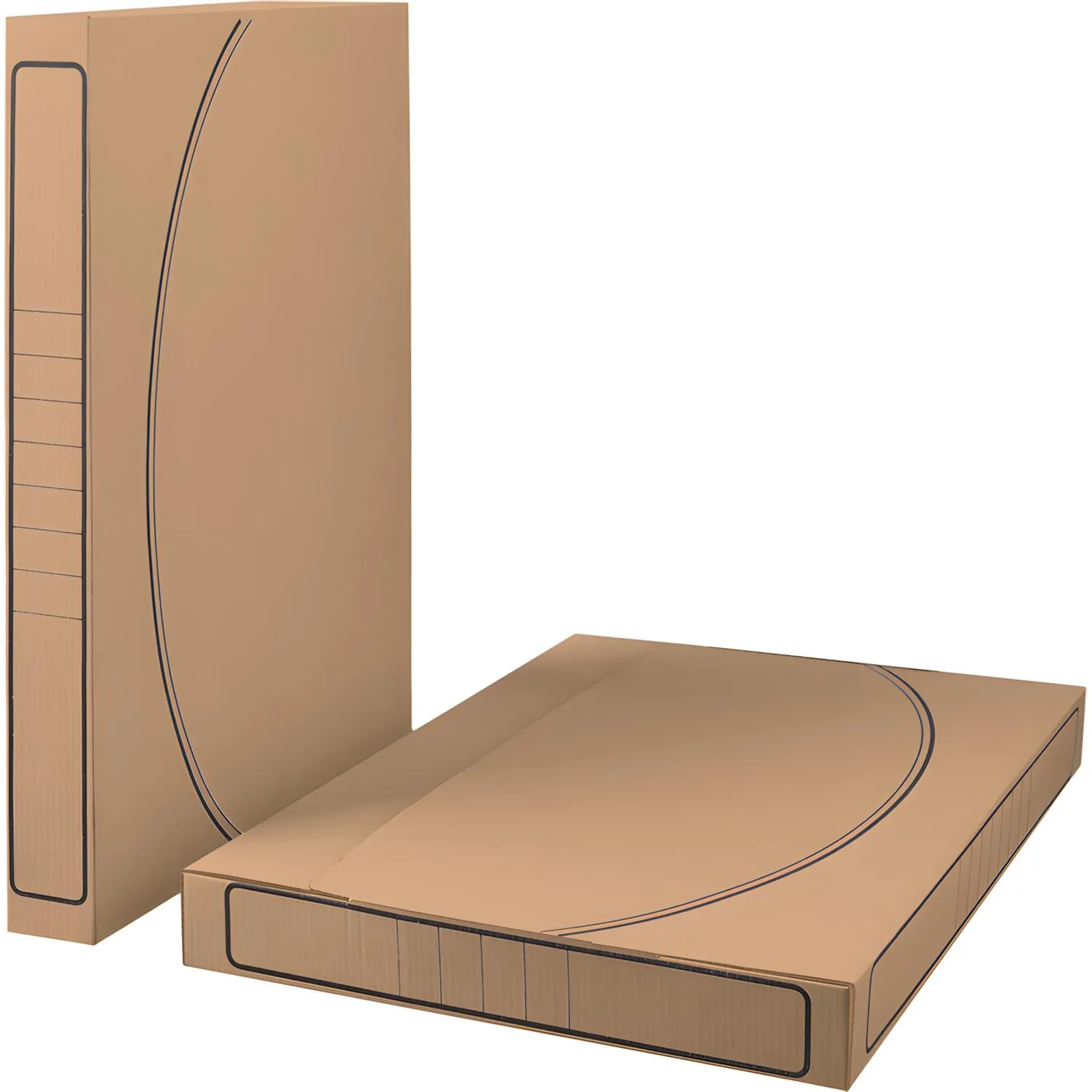 Короб архивный с вырубным замком  А3, 432х320х50 - фото 3