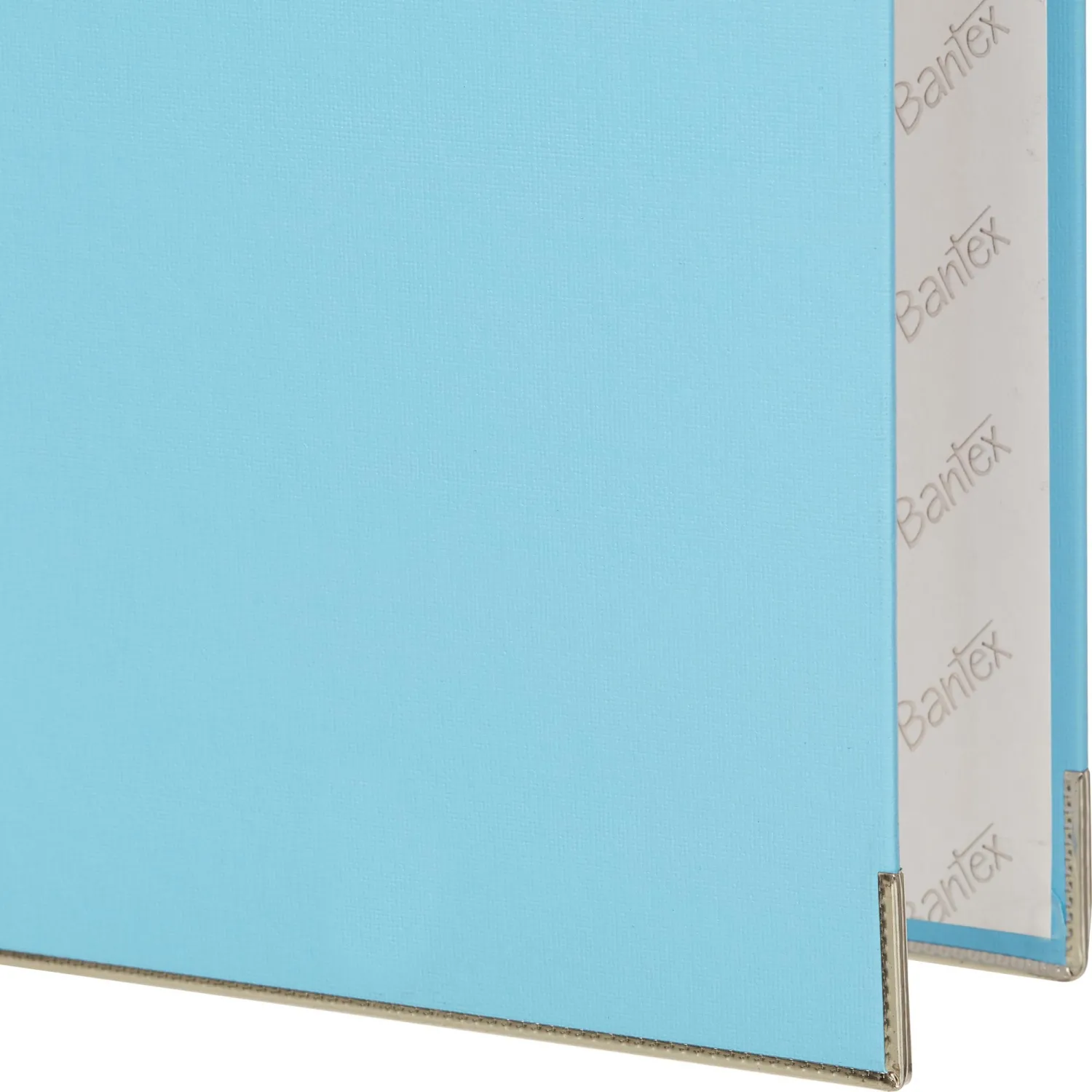 Папка-регистратор ECONOMY PLUS 50мм, голубой, ПБП1,карм.кор.,мет.уг - фото 3