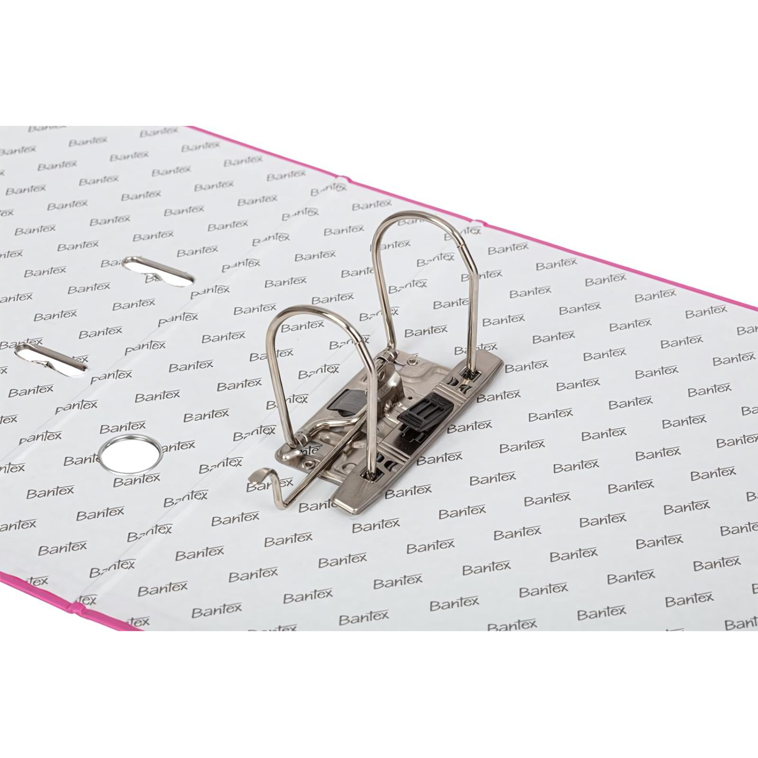 Папка-регистратор ECONOMY PLUS 80мм, фуксия, ПБП1, карм.кор.,мет.уг - фото 2