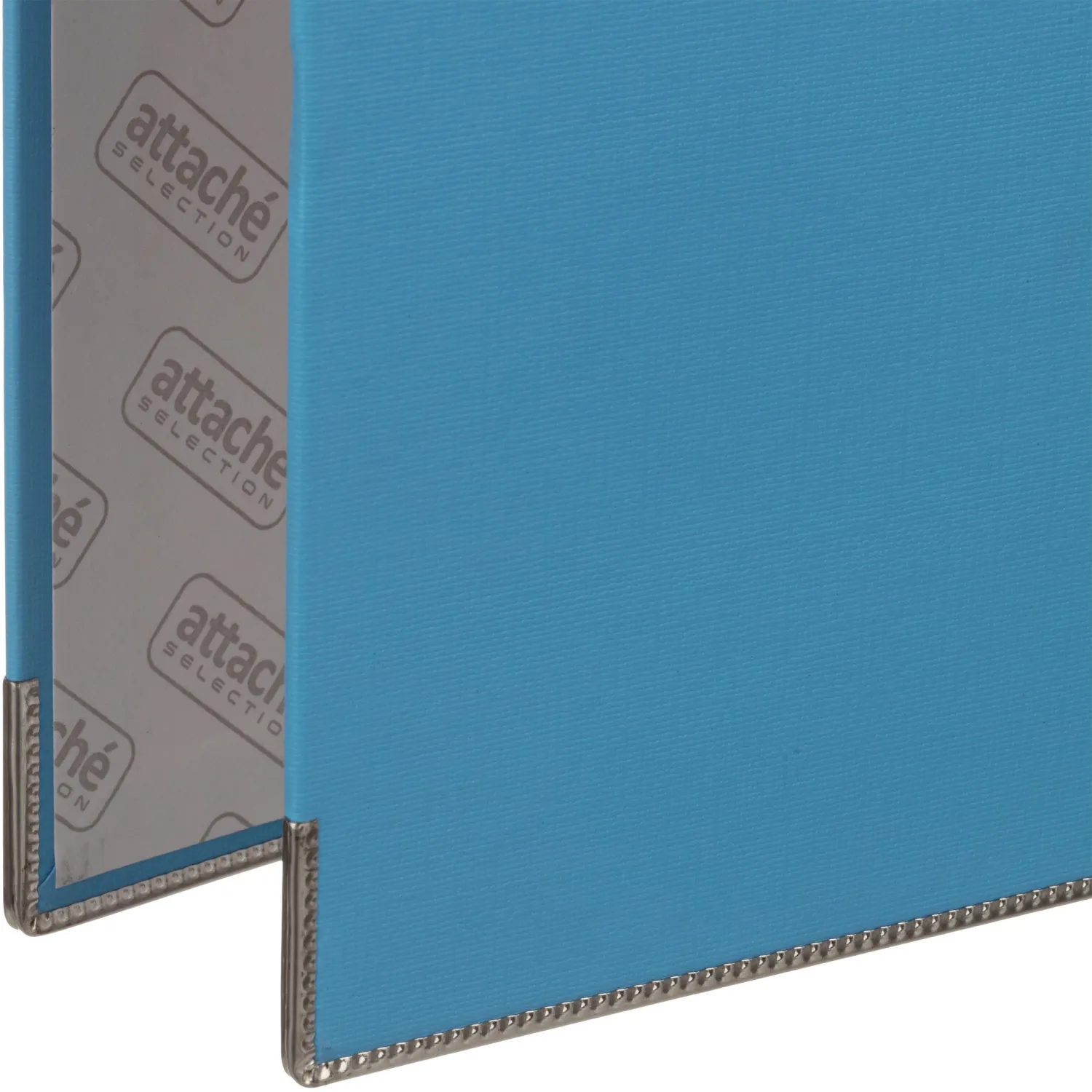 Папка-регистратор ECONOMY PLUS 80мм, голубой, ПБП1,карм.кор.,мет.уг - фото 3