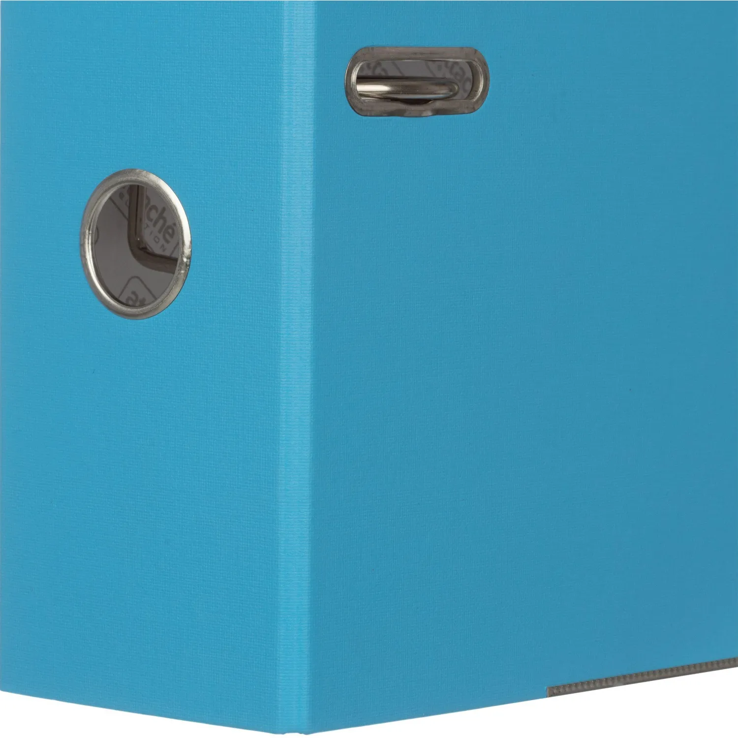 Папка-регистратор ECONOMY PLUS 80мм, голубой, ПБП1,карм.кор.,мет.уг - фото 7