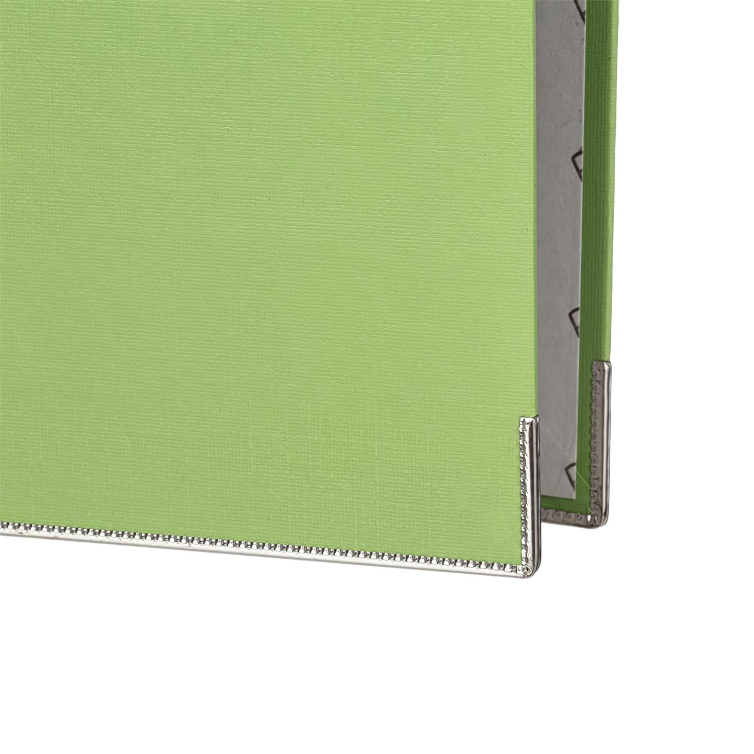Папка-регистратор ECONOMY PLUS 80мм, лайм, ПБП1, карм.кор.,мет.уг - фото 3