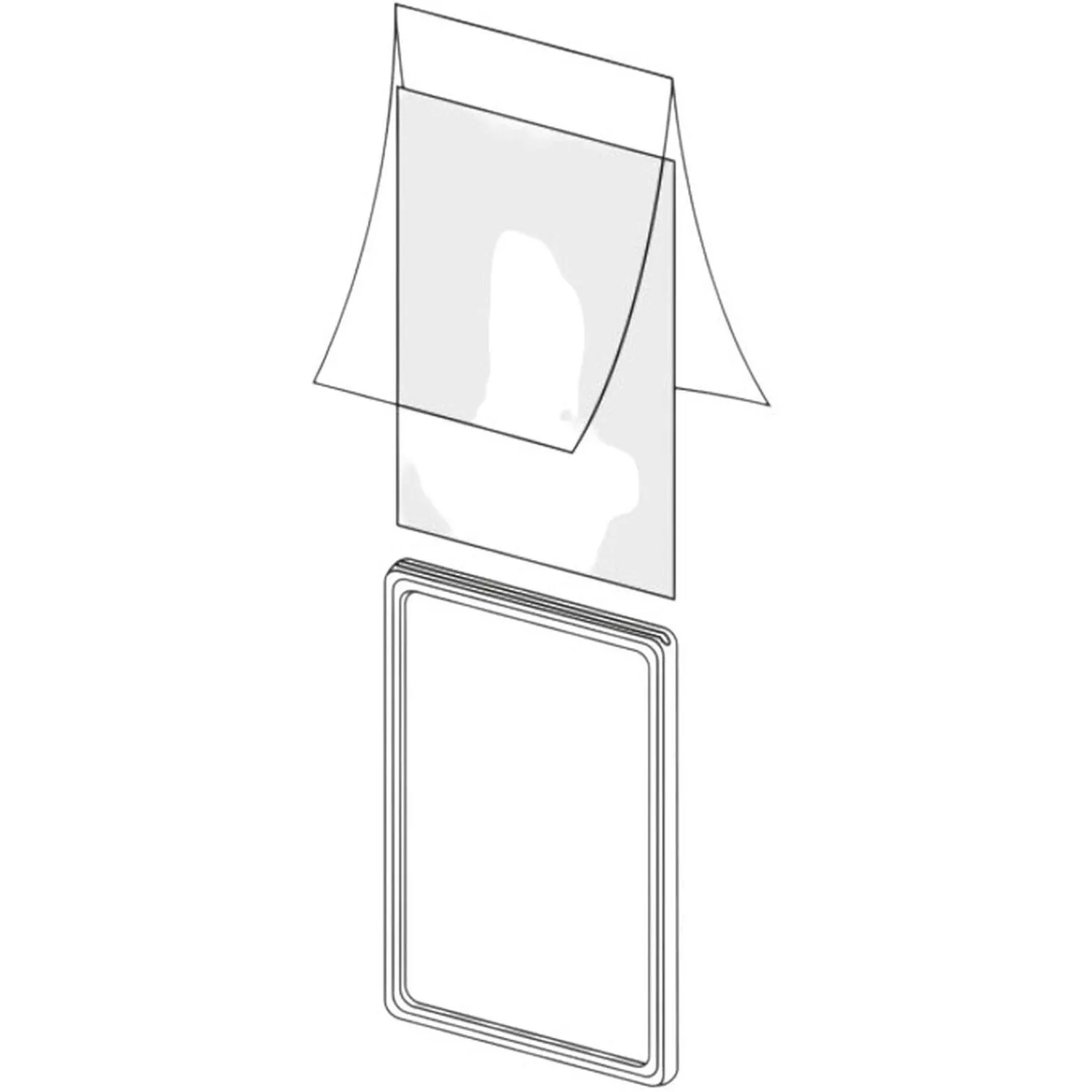 Карман-протектор PP A6 пластиковый антибликовый, 10шт/уп - фото 4