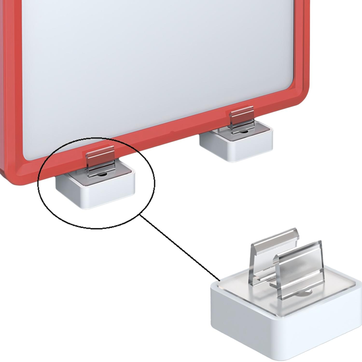 Держатель рамки под углом 90° к поверхности 35х35мм квад., 10 шт/уп - фото 1
