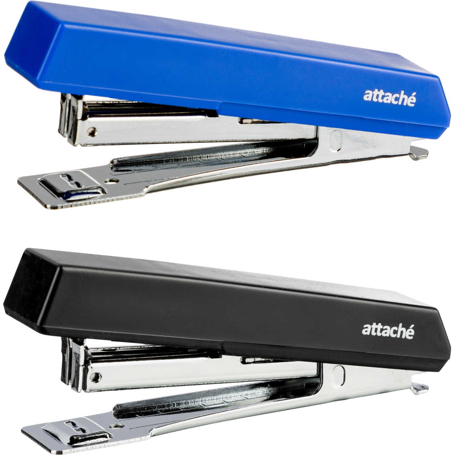 Степлер Attache Eco до 10лис,цвета в ассор.(черн,синий,зелен),№10 антистеп - фото 2