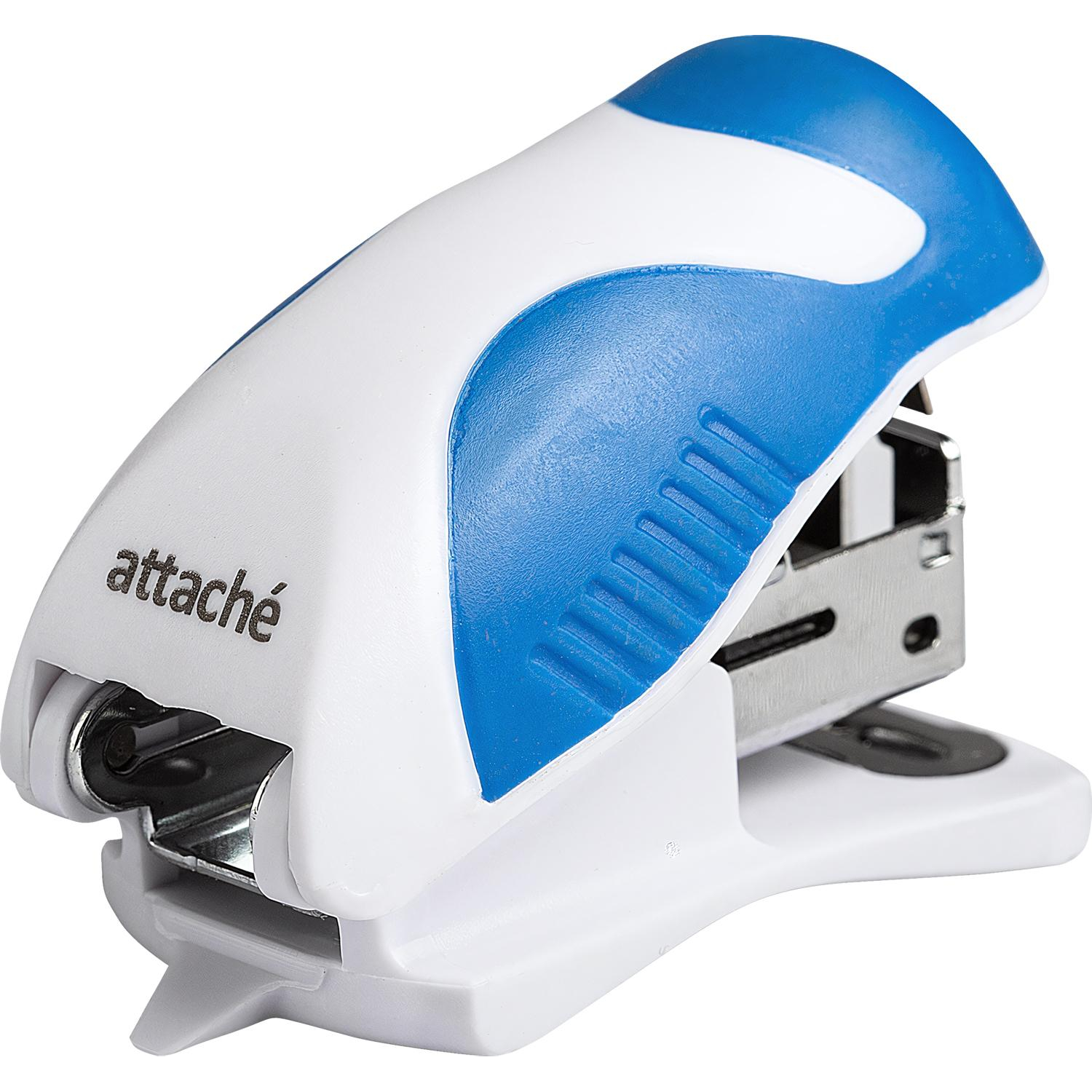 Степлер -мини Attache Master до 15 лис,бел/син,N24/6и26/6,антистеп - фото 2