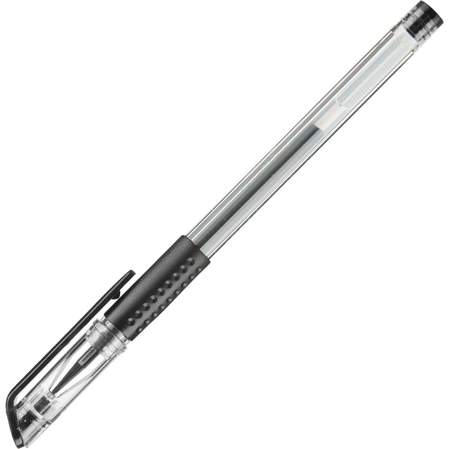 Ручка гелевая неавтомат. Attache Gelios-030 черный, игольч.0,5мм,манж - фото 2