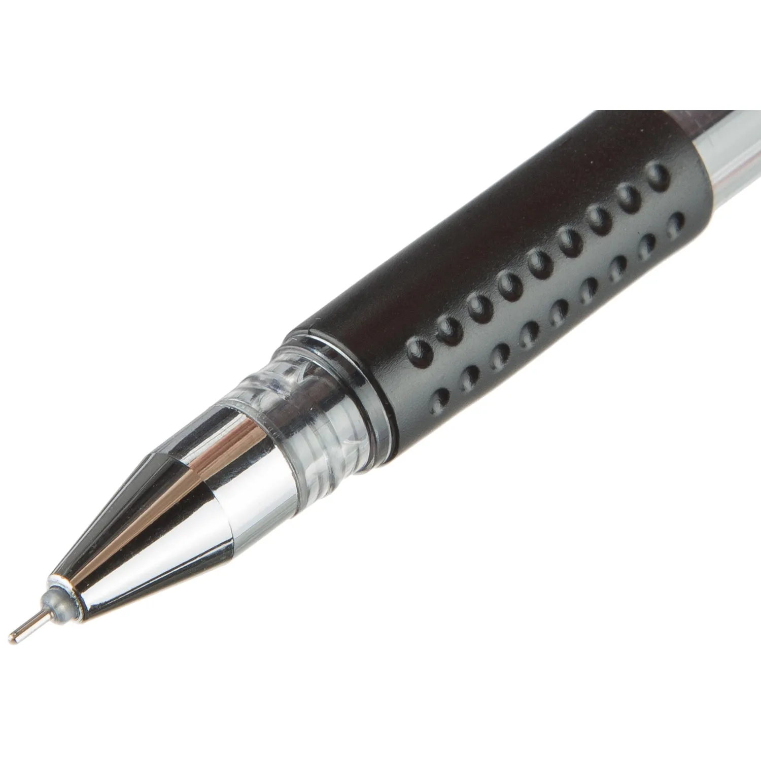 Ручка гелевая неавтомат. Attache Gelios-030 черный, игольч.0,5мм,манж - фото 3