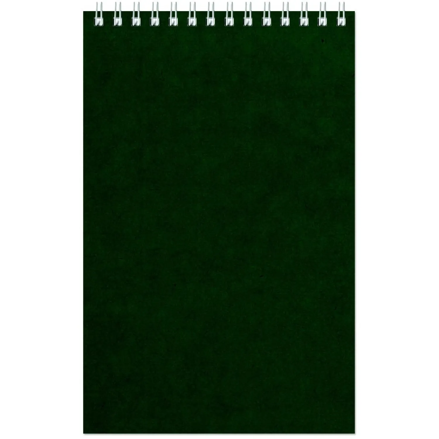 Блокнот на спирали А5 60л. зелен.картон д/лог.клет.32 - фото 1