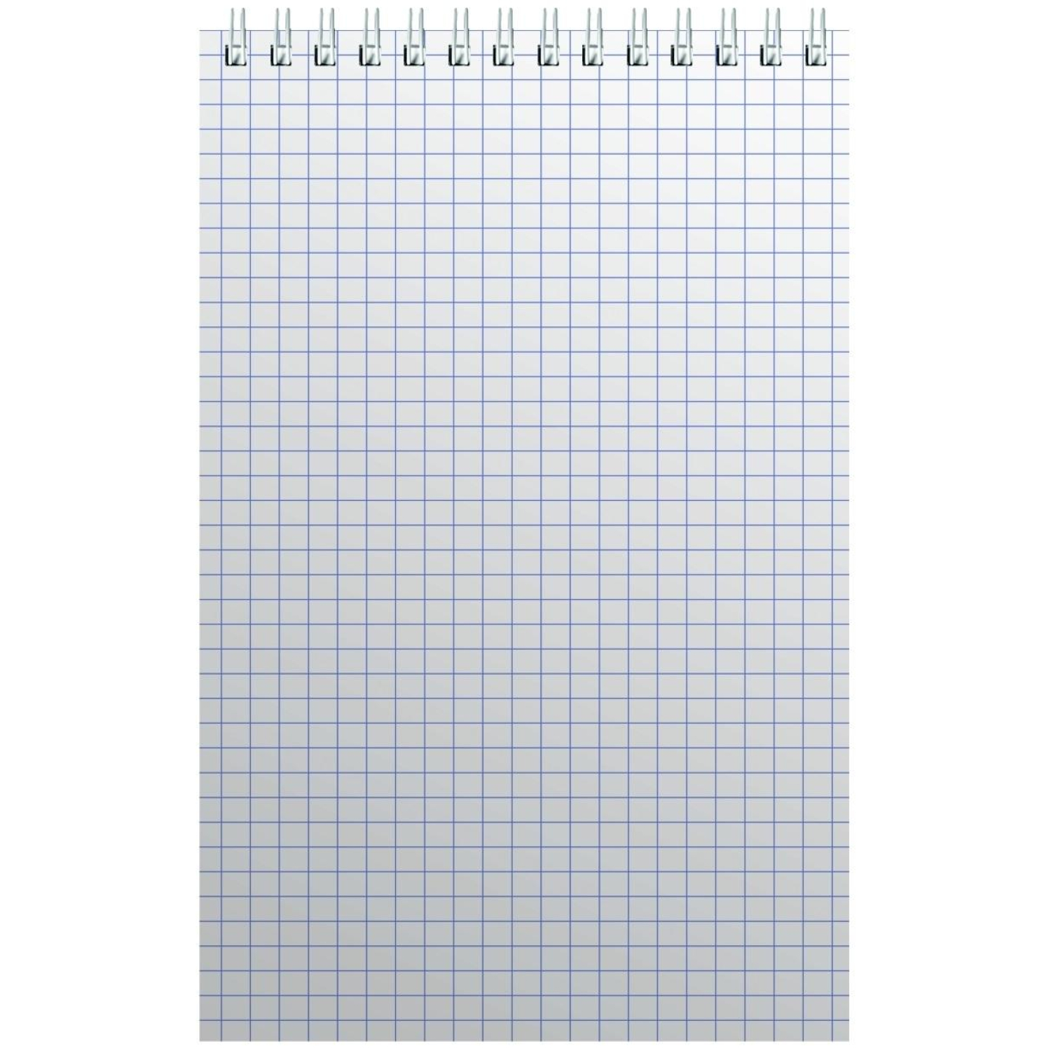 Блокнот на спирали А5 60л. синий картон д/лог.клет.32 - фото 2