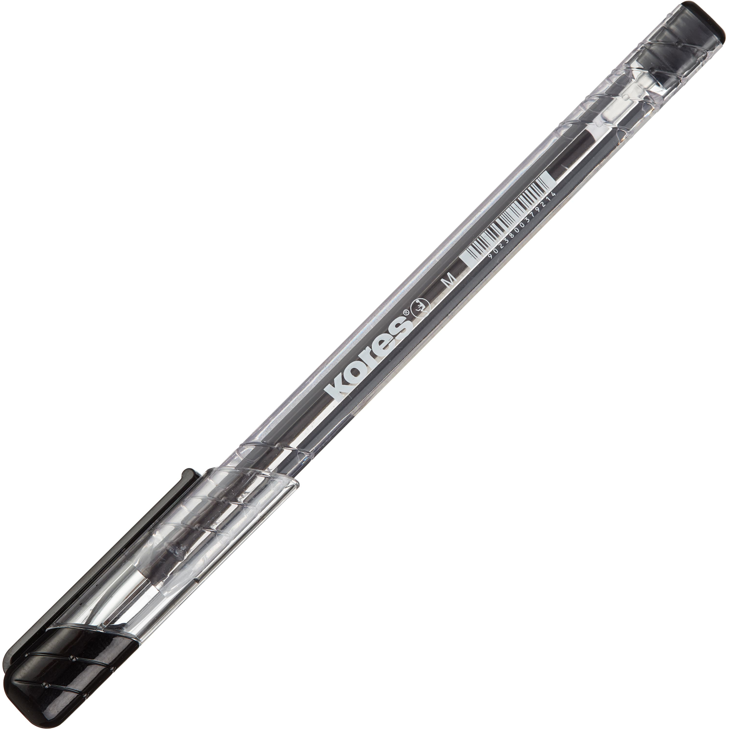 Ручка шариковая неавтомат. KORES К11 M(1мм) треуг.корп., масл, черная - фото 2