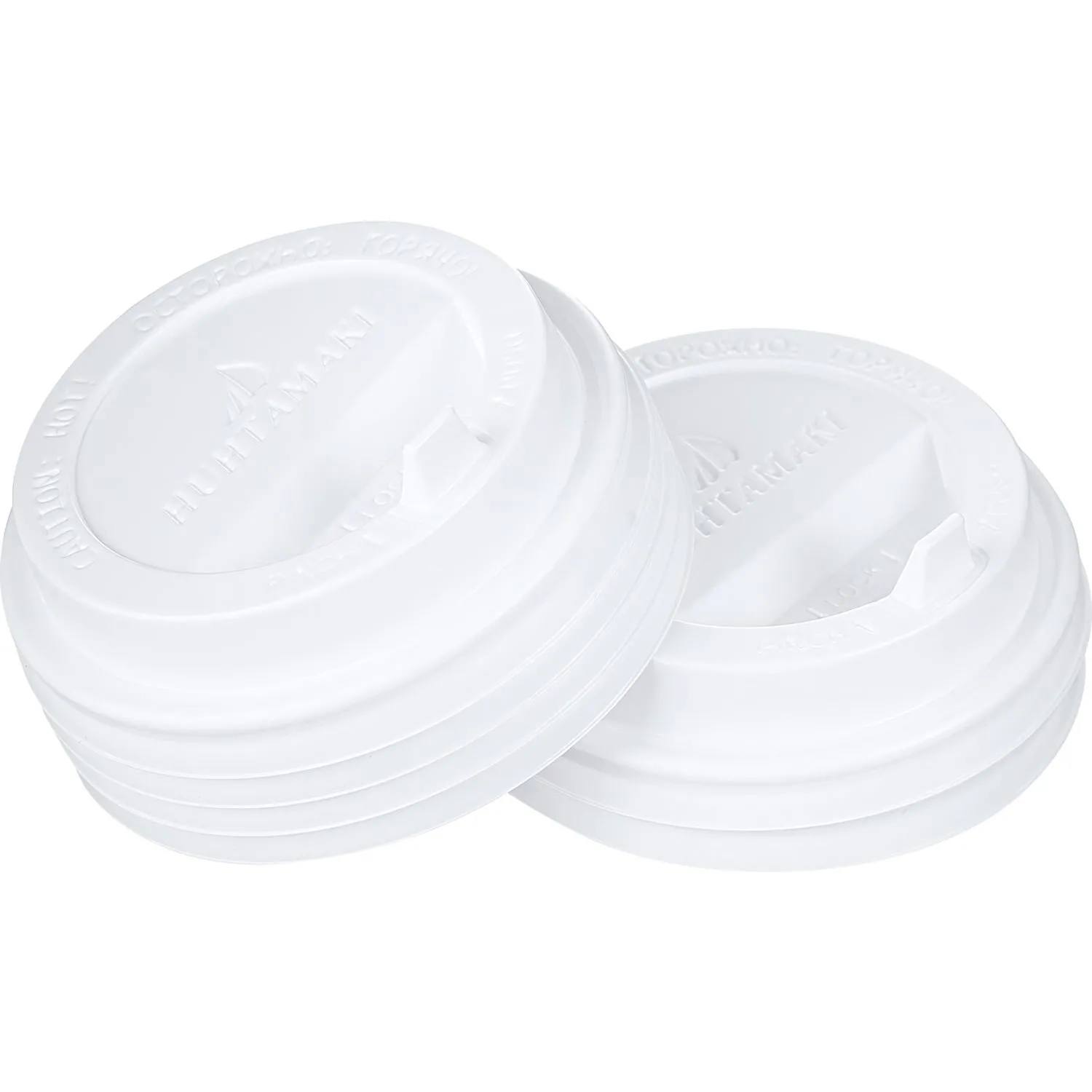 Крышка для стакана пластиковая с клапаном D=80мм, бел.,100шт./уп. HSL80 - фото 2