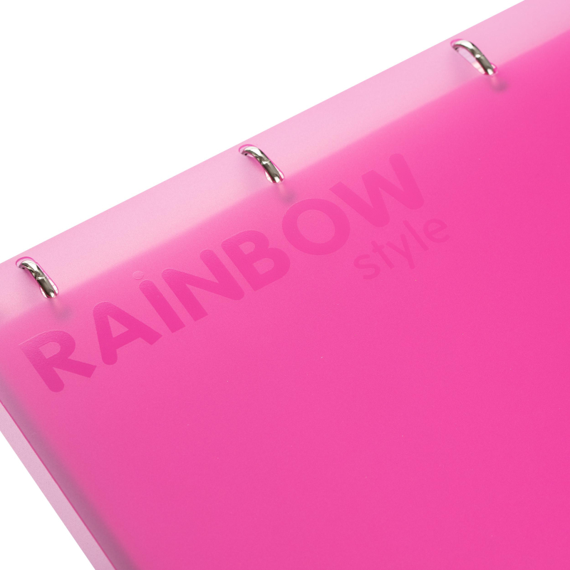 Бизнес-тетрадь Attache Rainbow Style А4 на кольцах, смен.блок, розов - фото 11