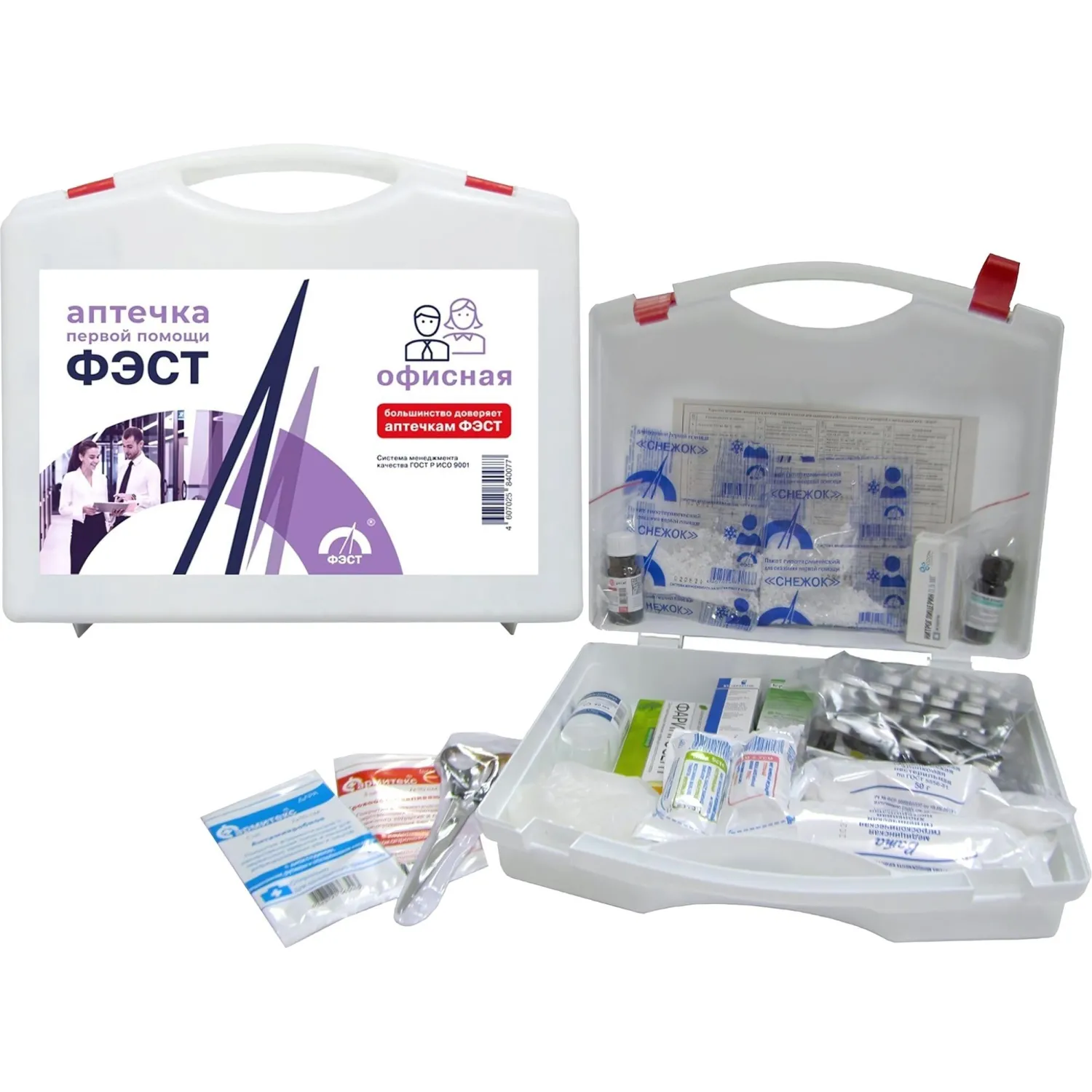 Аптечка первой помощи офисная ФЭСТ(до 30 человек)(полистир)№ 5.1 1016 - фото 6