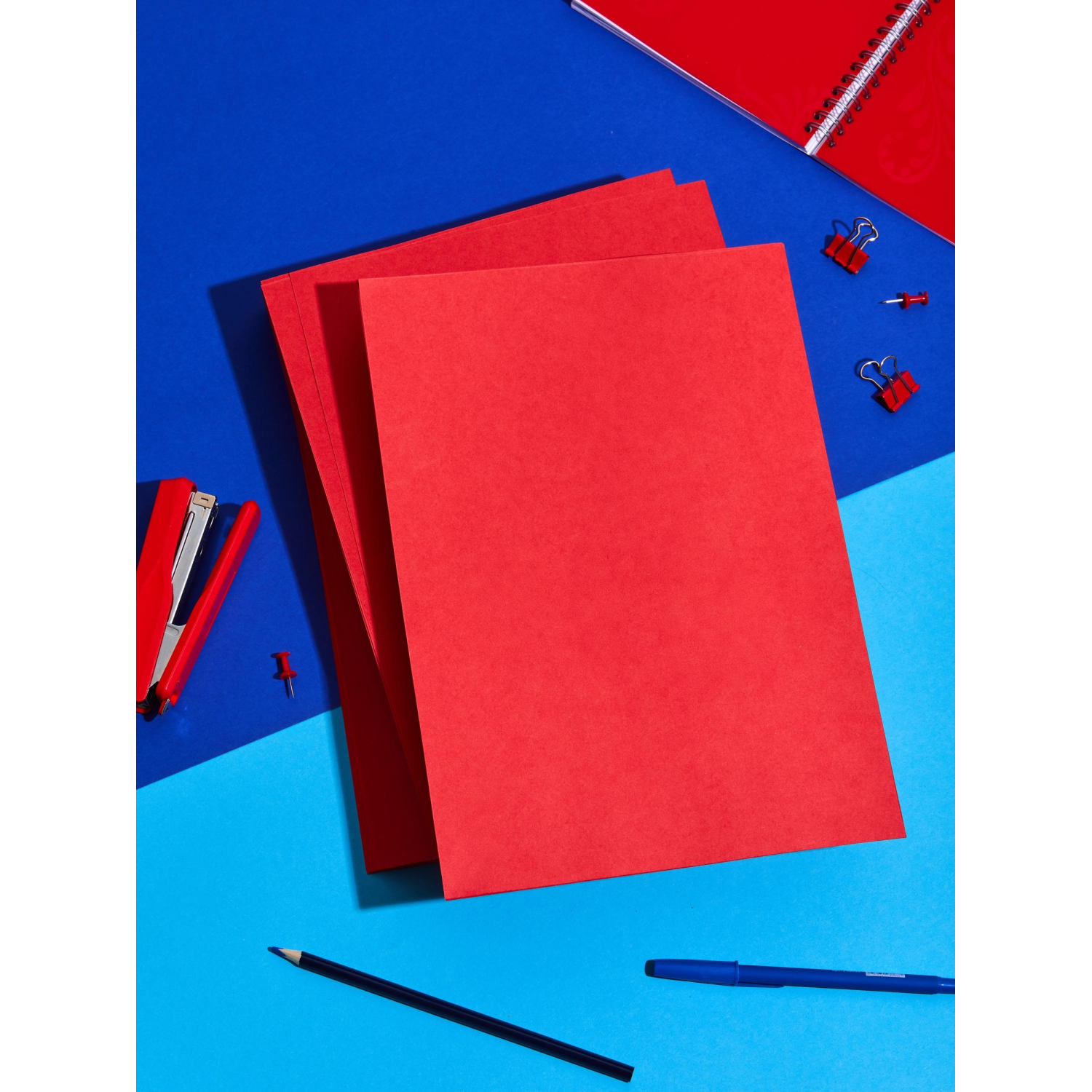 Бумага цветная Комус Color (красный интенсив), 80г, А4, 500 л. - фото 6