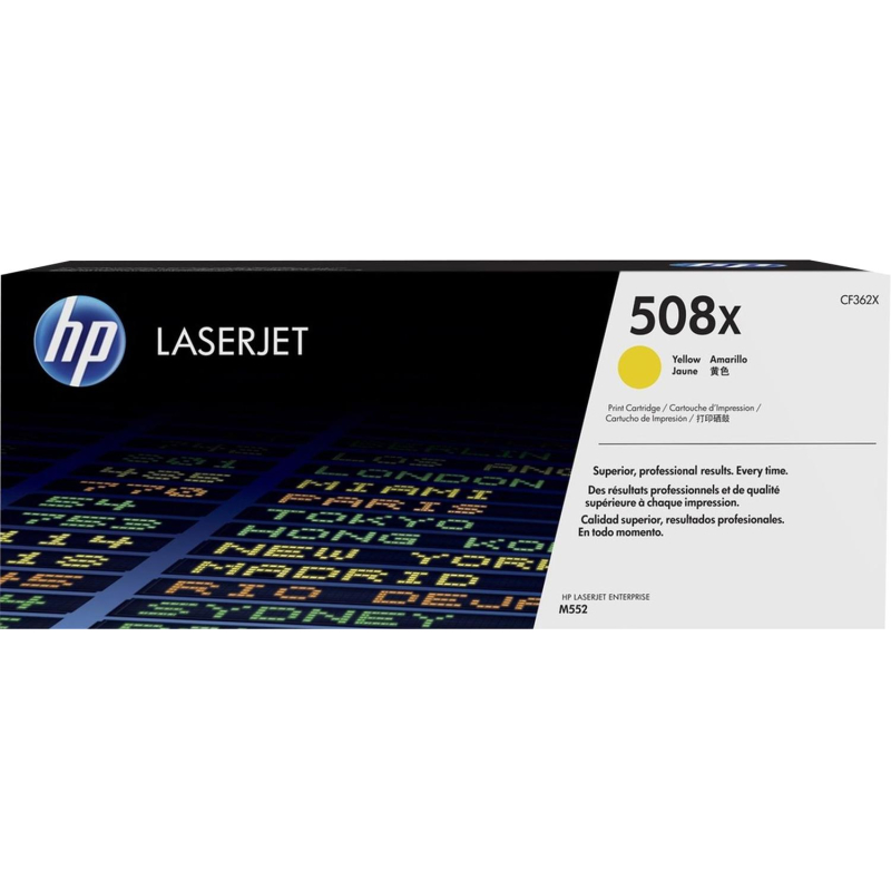 Картридж лазерный HP 508X CF362X жел. для CLJ M252/M277 - фото 1
