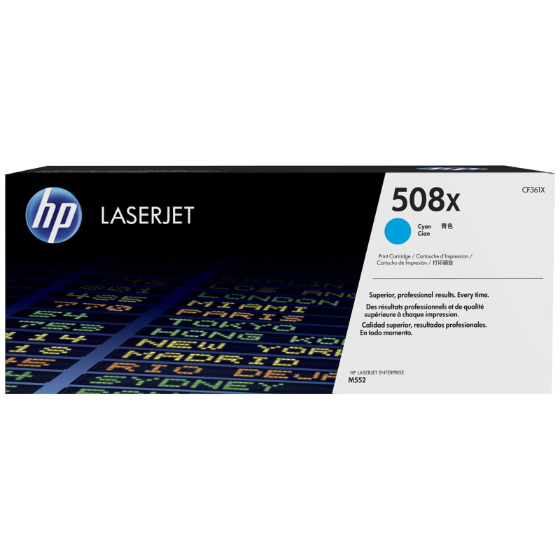 Картридж лазерный HP 508X CF361X гол. для CLJ M252/M277 - фото 1