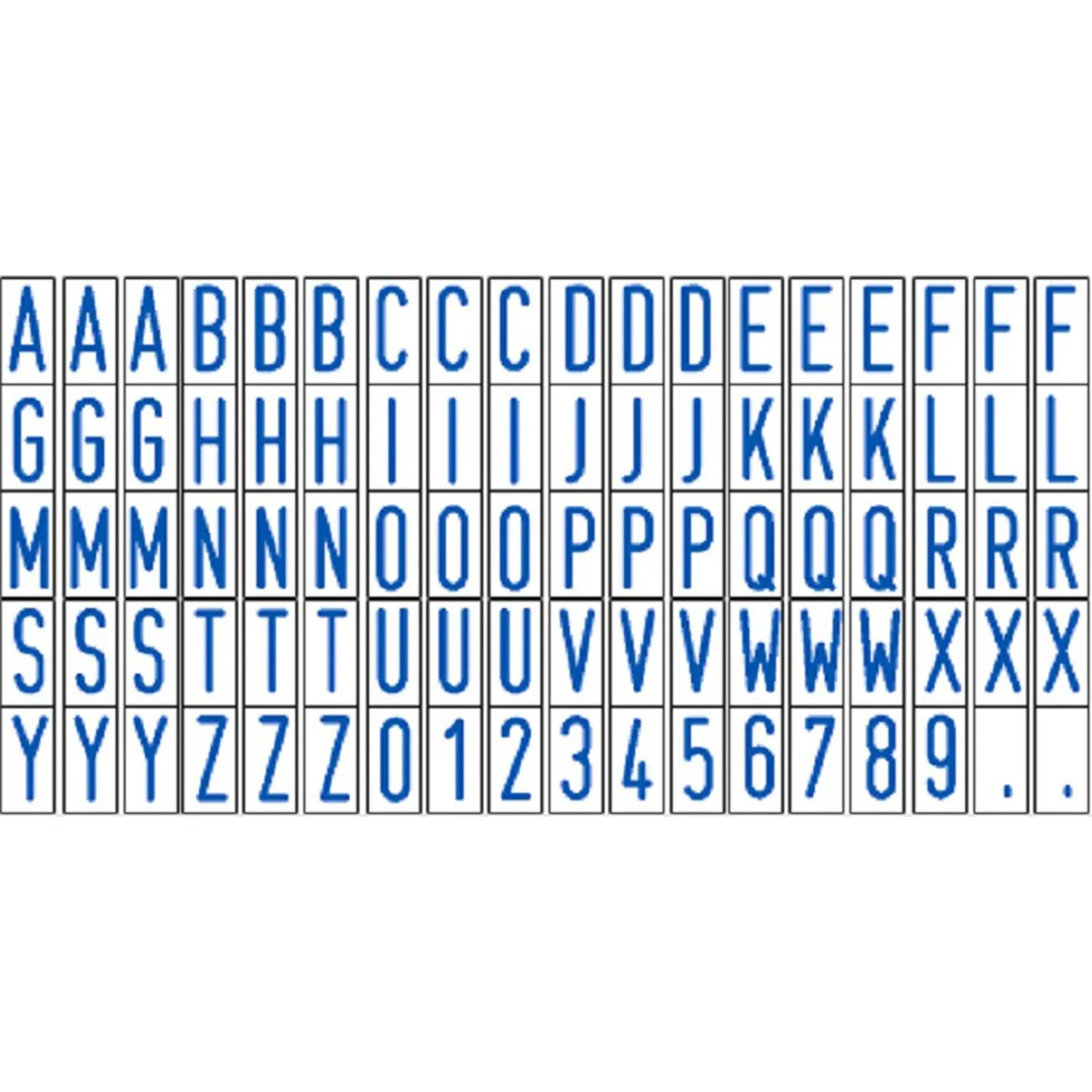 Касса букв,цифр,симв.+ пинцет лат.шрифт 6мм TS CL/P Colop - фото 3