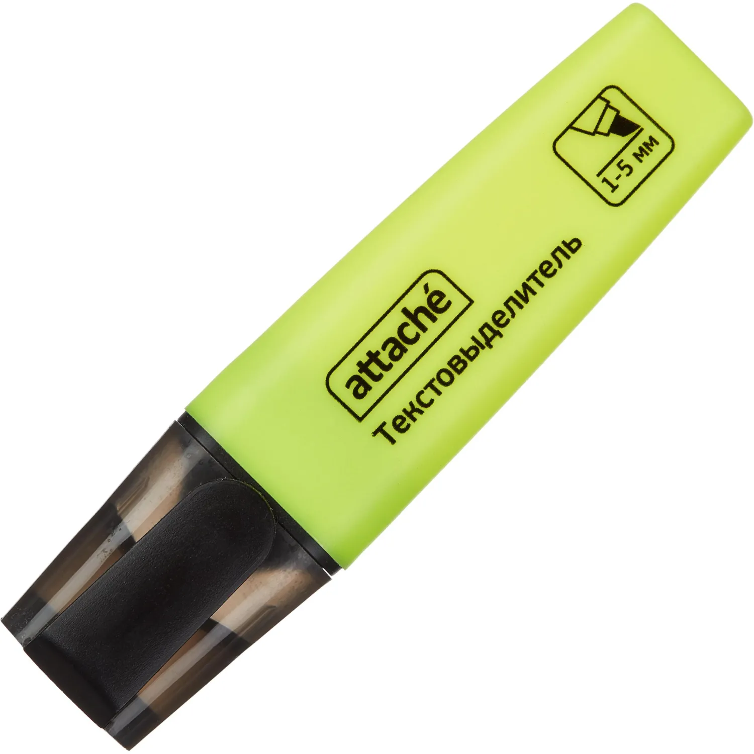 Маркер текстовыделитель Attache Colored 1-5мм желтый - фото 2