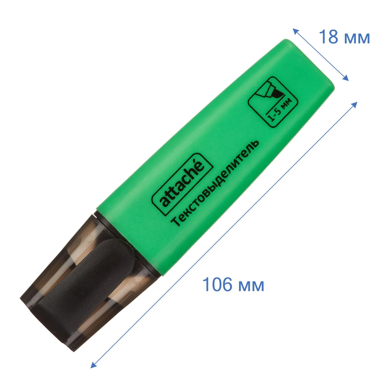 Набор текстовыделителей текста Attache Colored 1-5мм набор 4цв - фото 6