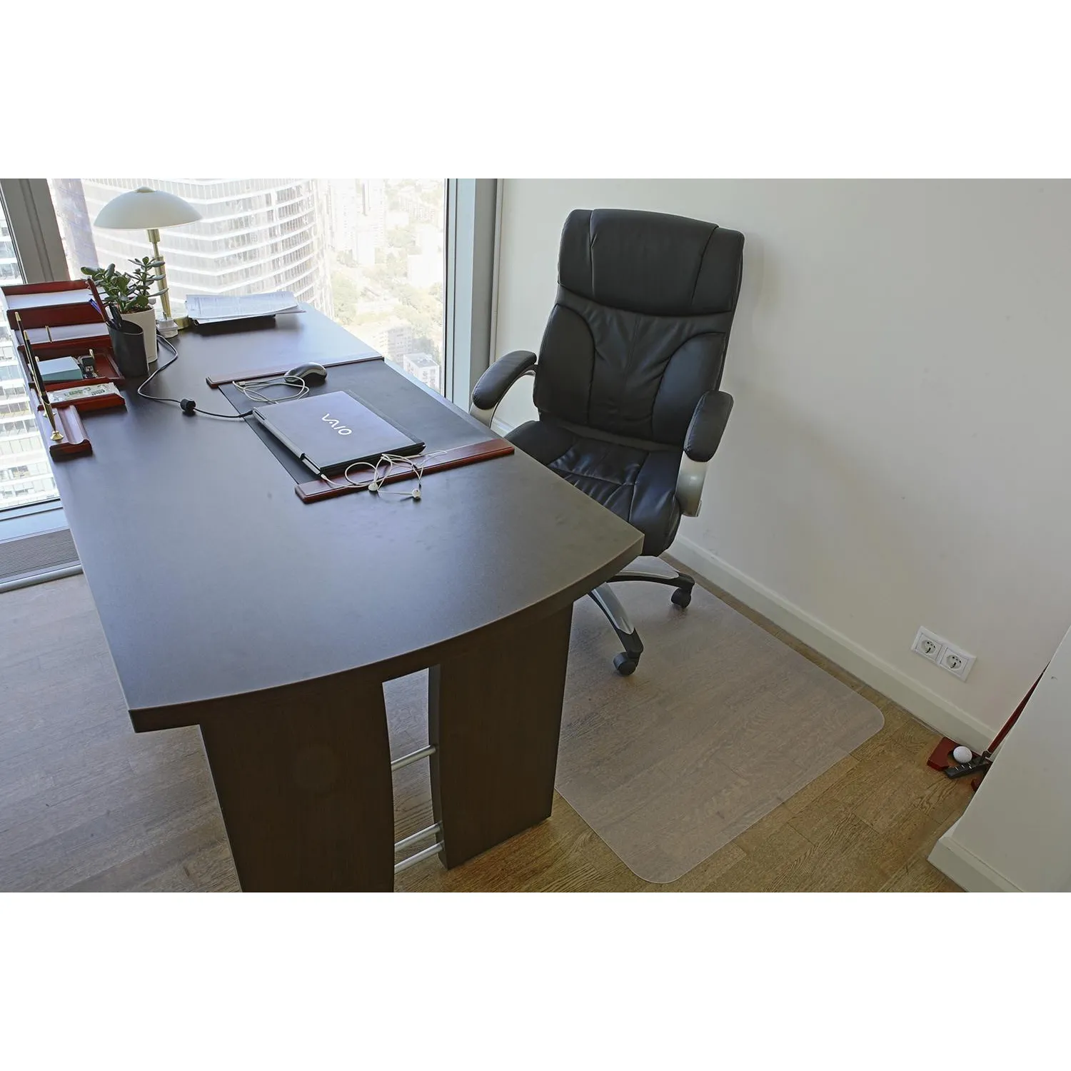 Коврик напольный BSL_поликарбонат шагрень 1000х1200х1,8 мм - фото 1