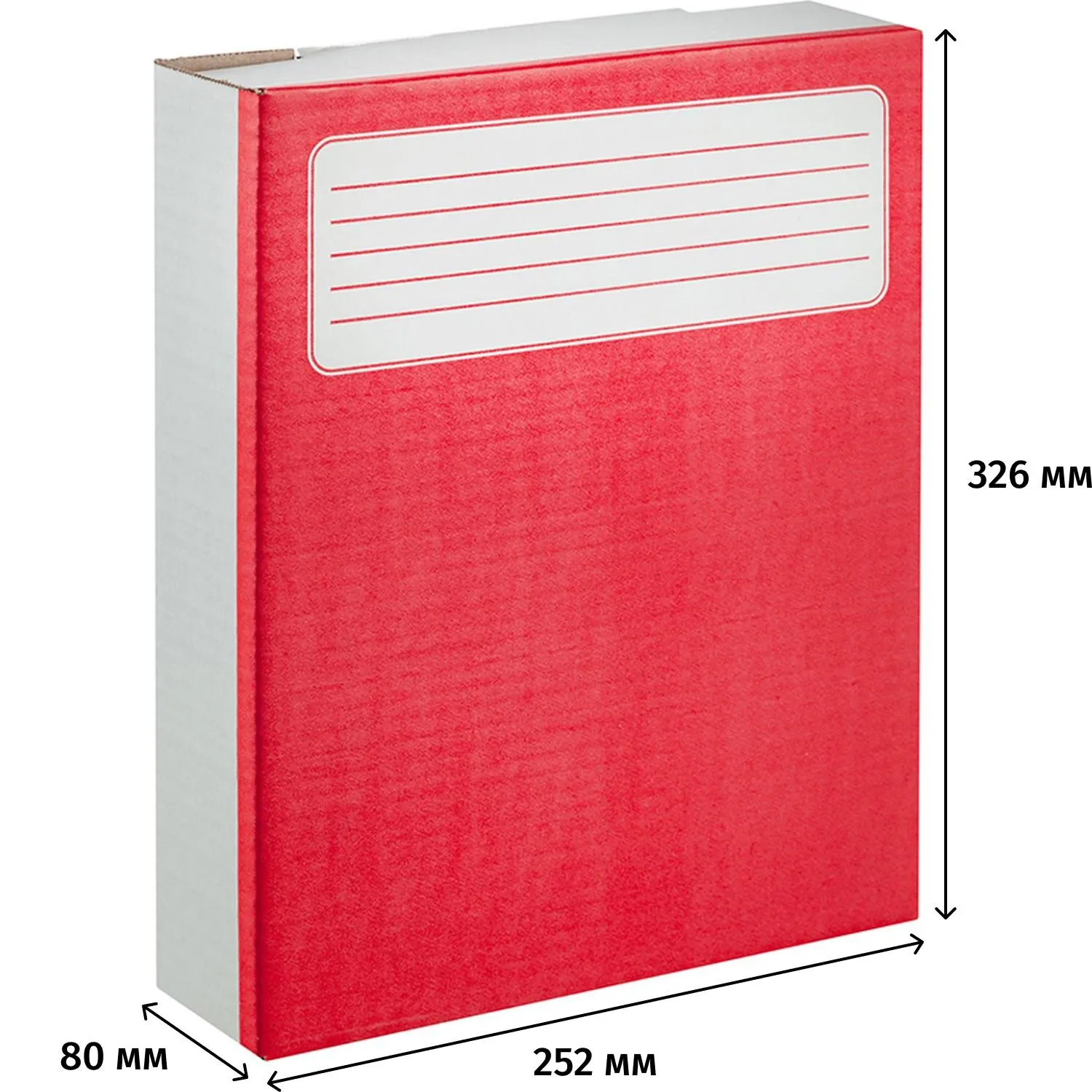 Короб архивный красный ATTACHE (гофрокартон), 5 шт./уп. - фото 7