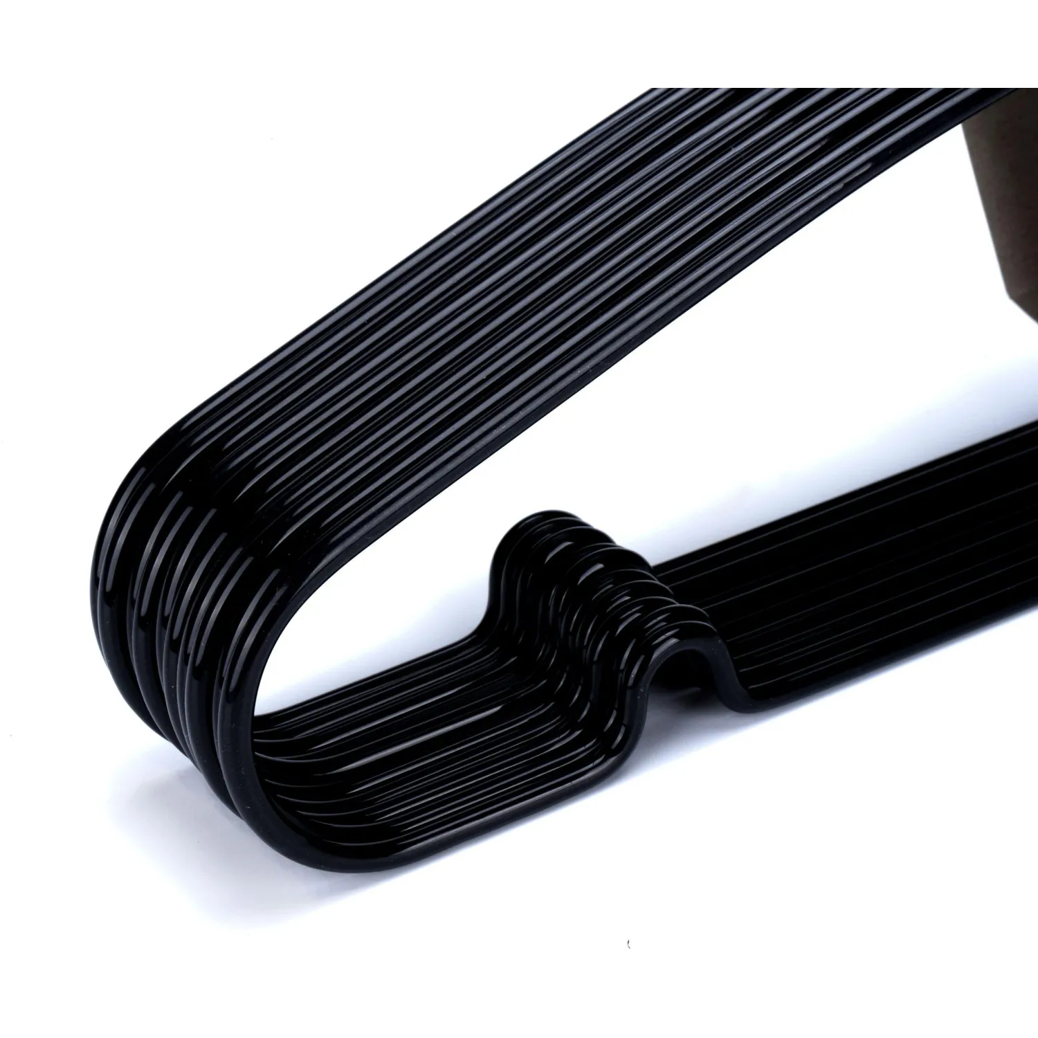 Вешалка-плечики WW_MHP048/MHT001 метал,перек,покр.ПВХ,р44-46 черн УП10шт - фото 3