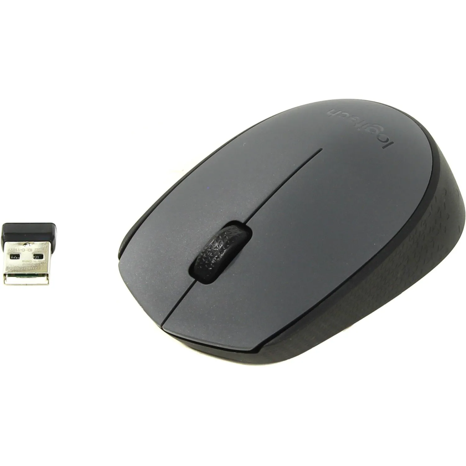 Мышь беспроводная LOGITECH M170, 2 кнопки + 1 колесо-кнопка, оптическая, черная, 910-004642 - фото 1