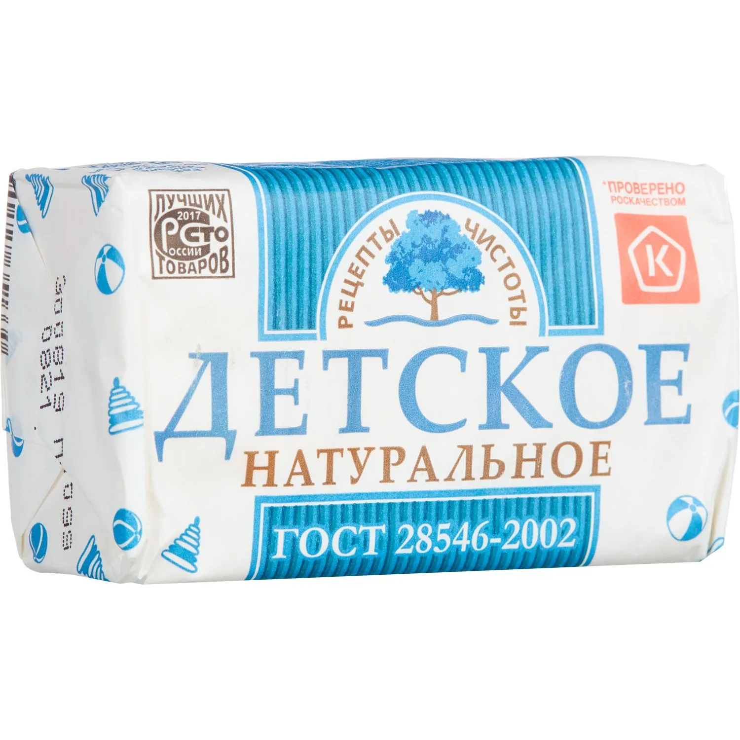 Мыло туалетное Рецепты чистоты Детское 180 г - фото 1