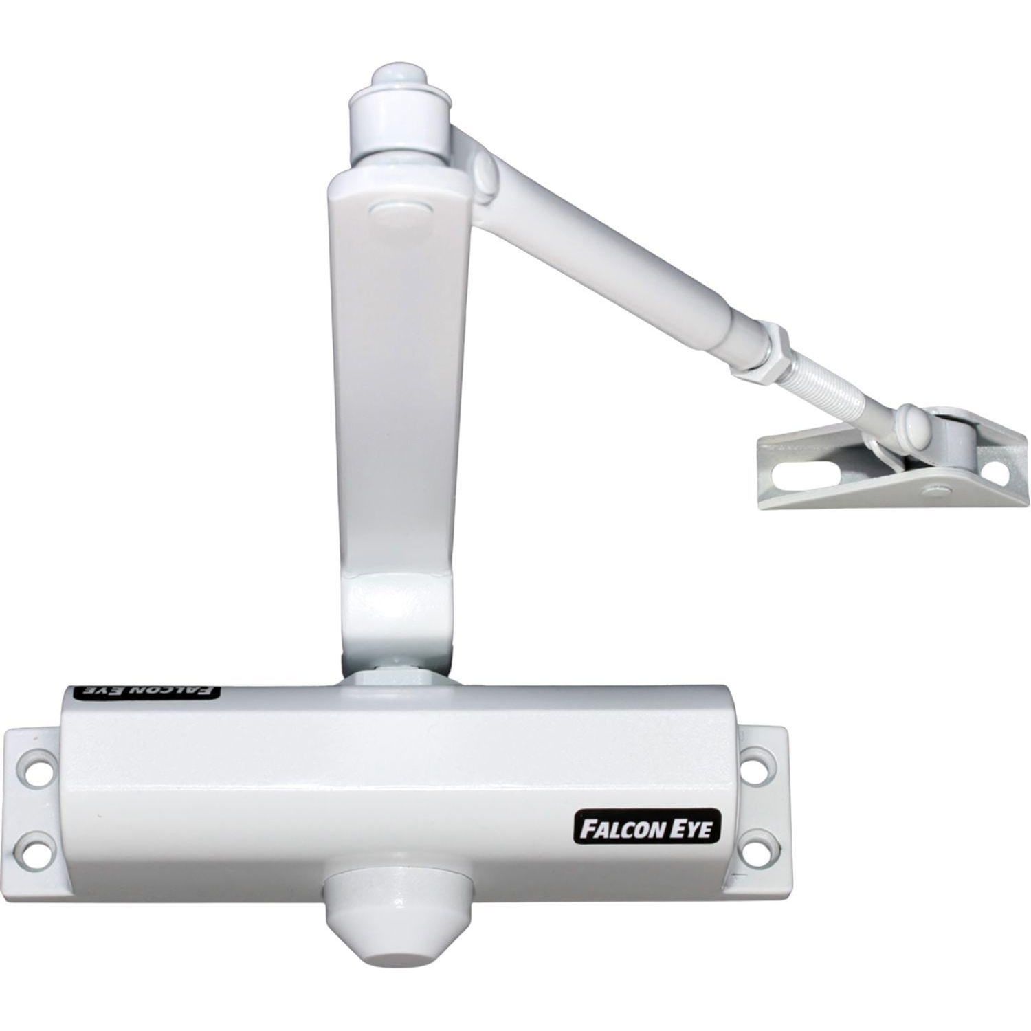 Доводчик FALCON EYE FE-B2W на дверь 25-45 кг, белый, 00-00110303 - фото 1