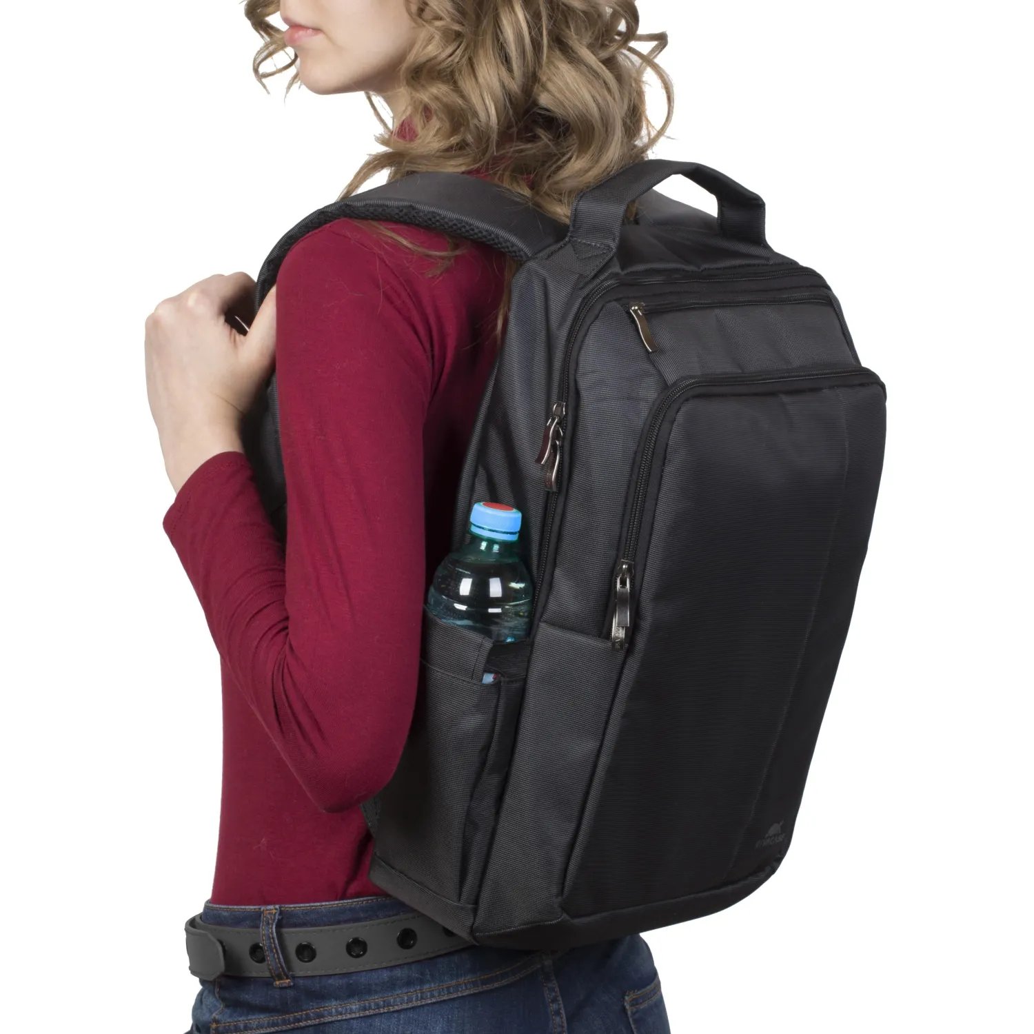 Рюкзак для ноутбука 15.6, RivaCase Central, черный, 8262 Black - фото 4