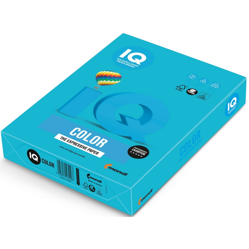 Бумага IQ "Color intensive" А4, 80г/м2, 500л. (светло-синий) - фото 1