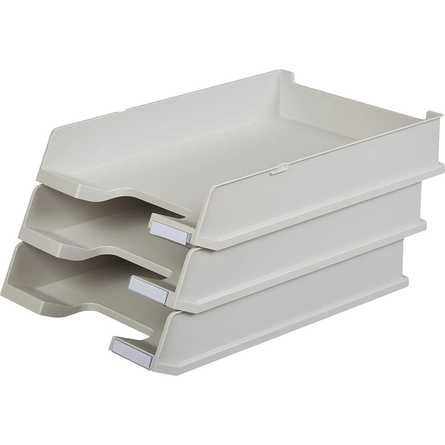 Лоток горизонтальный HAN с инд.окном серый 1020/11 Лоток горизонтальный HAN с инд.окном серый 1020/11 - фото 2